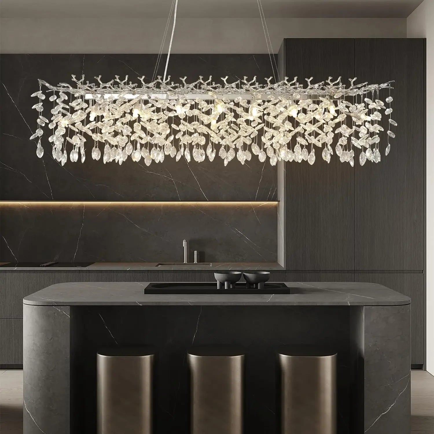rectangular chandelier