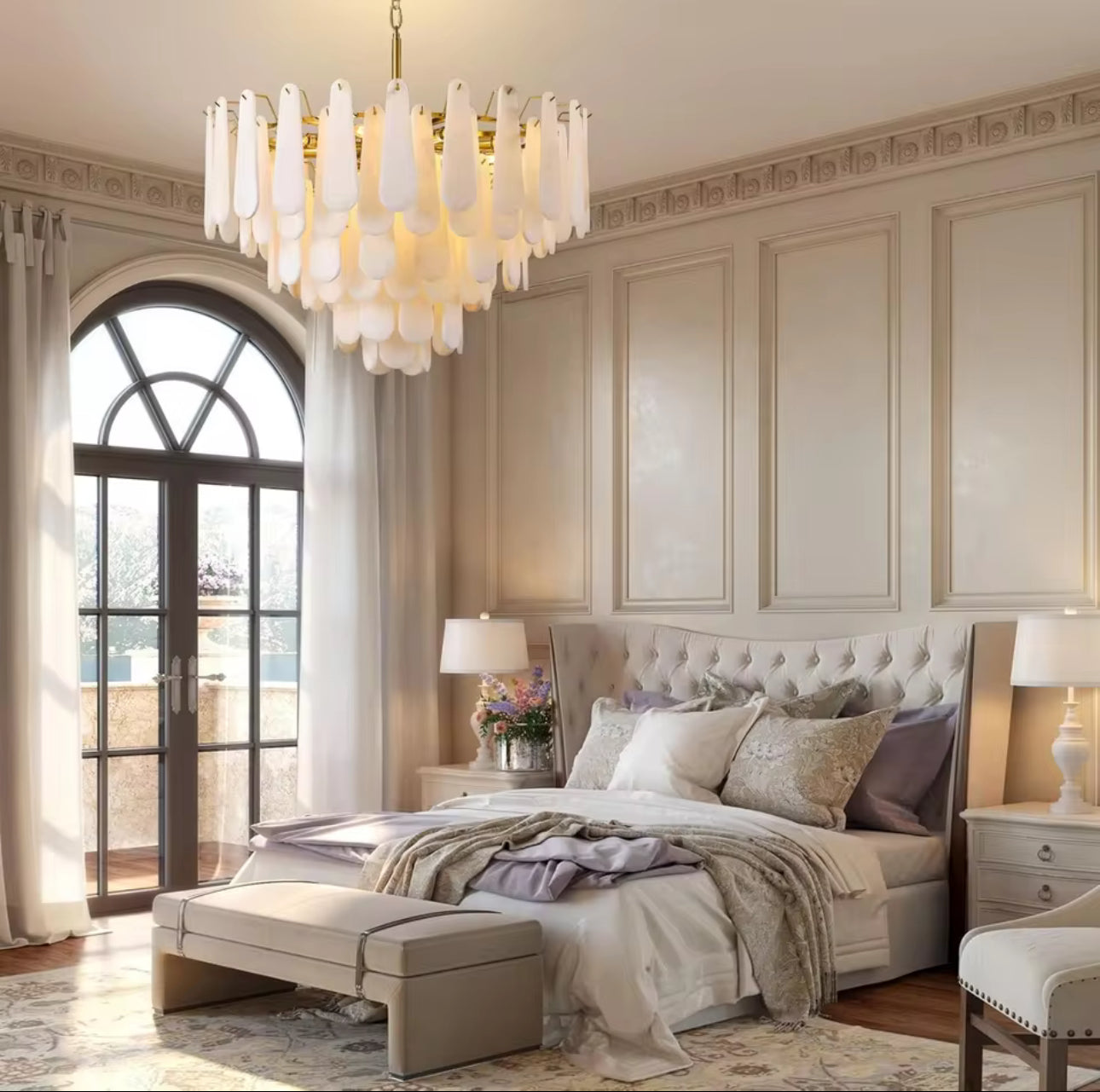 Flora Alabaster Chandelier