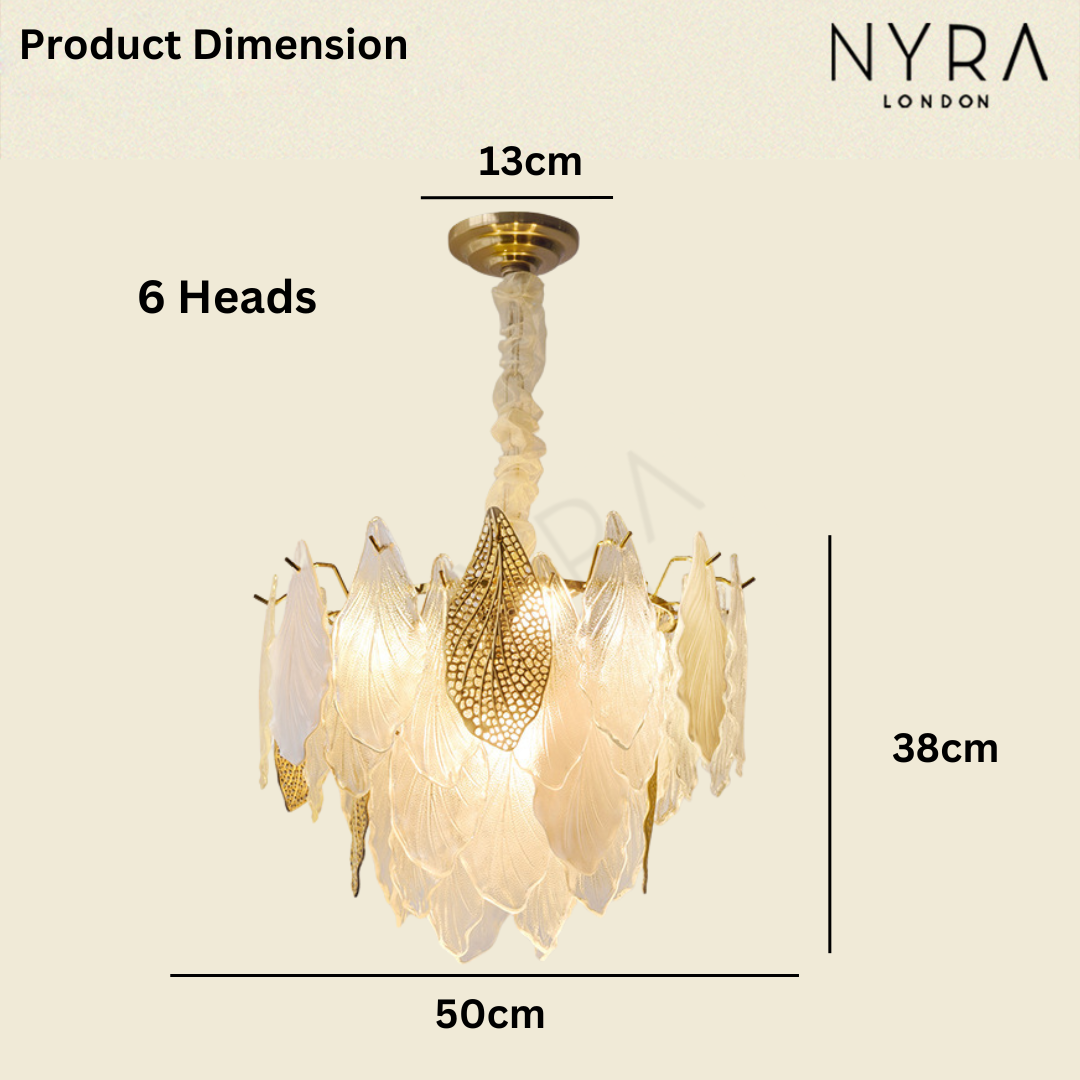 Crystal Leaf French Chandelier