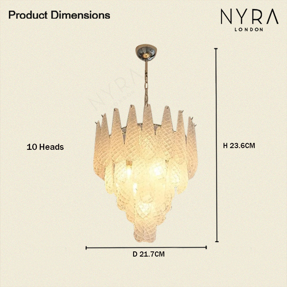 Frosted Veil Snowfall Chandelier