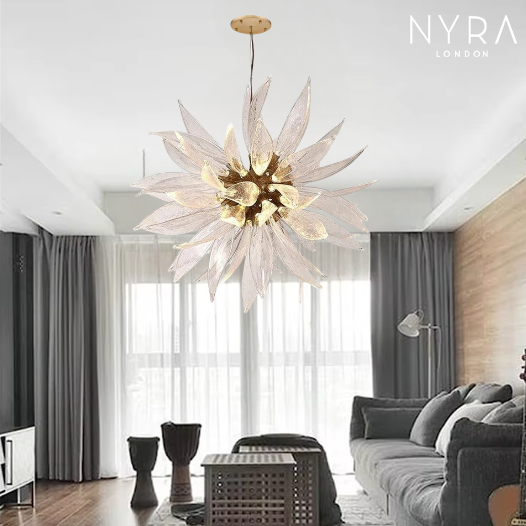Sunflower Glass Chandelier