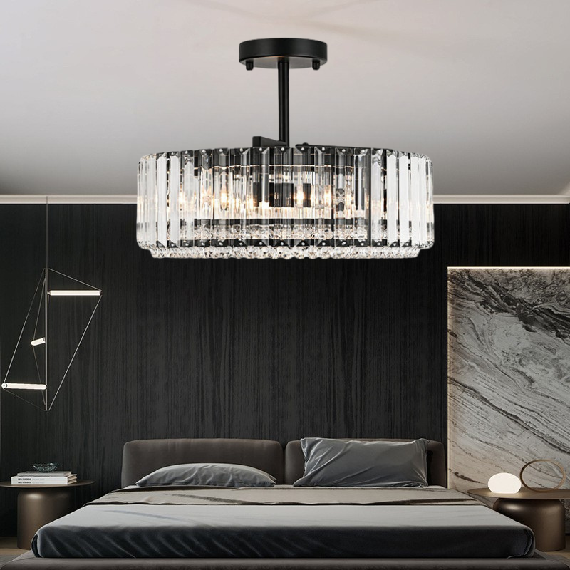 Glimmer Crystal Drum Chandelier