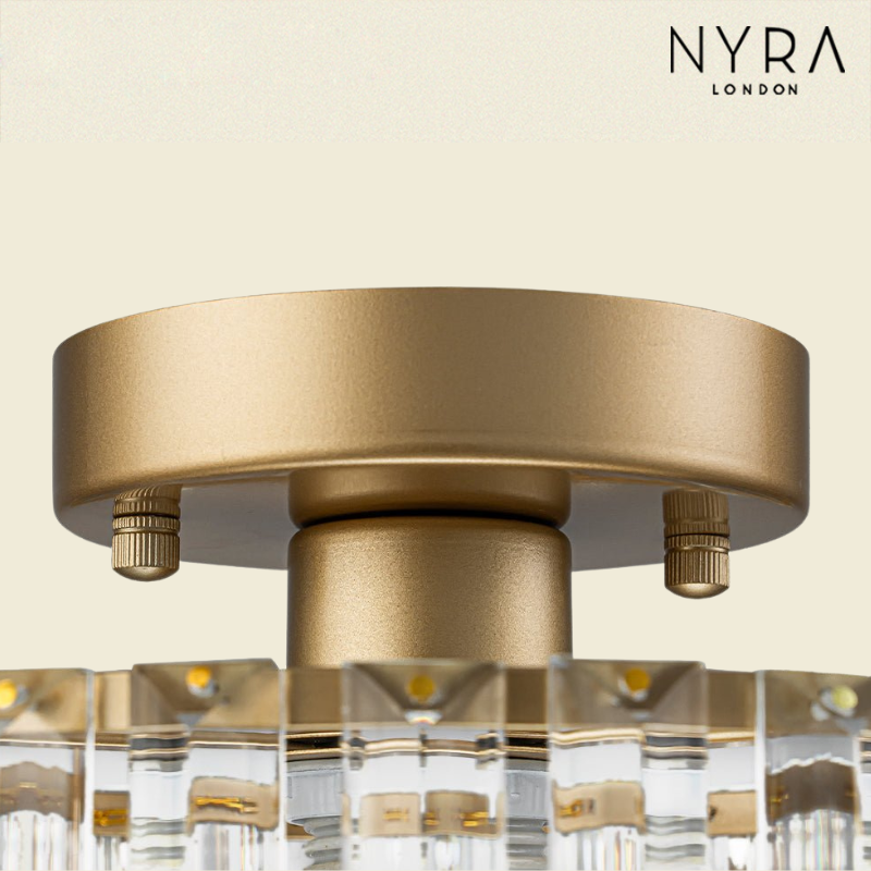 Novara Crystal Brass Chandelier