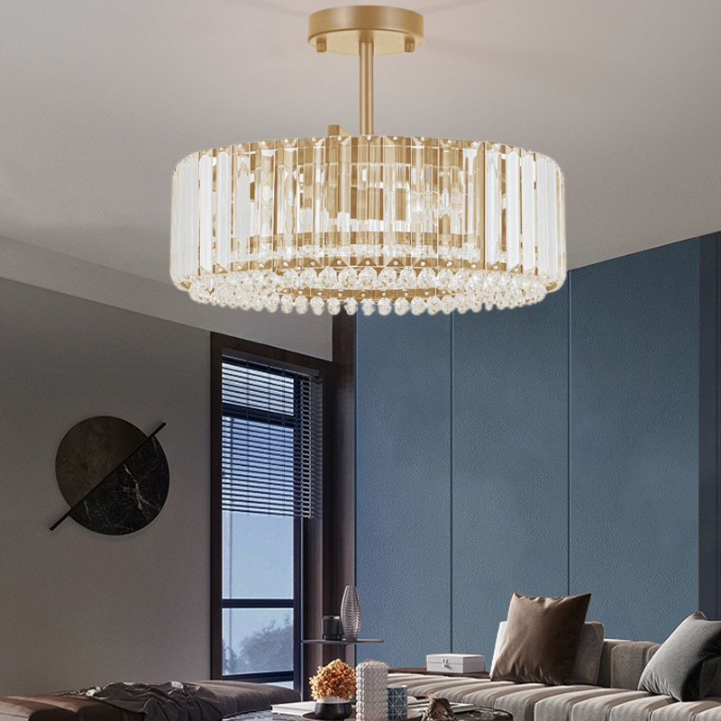 Glimmer Crystal Drum Chandelier