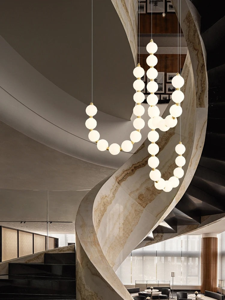 Vera Pearl Spiral Chandelier
