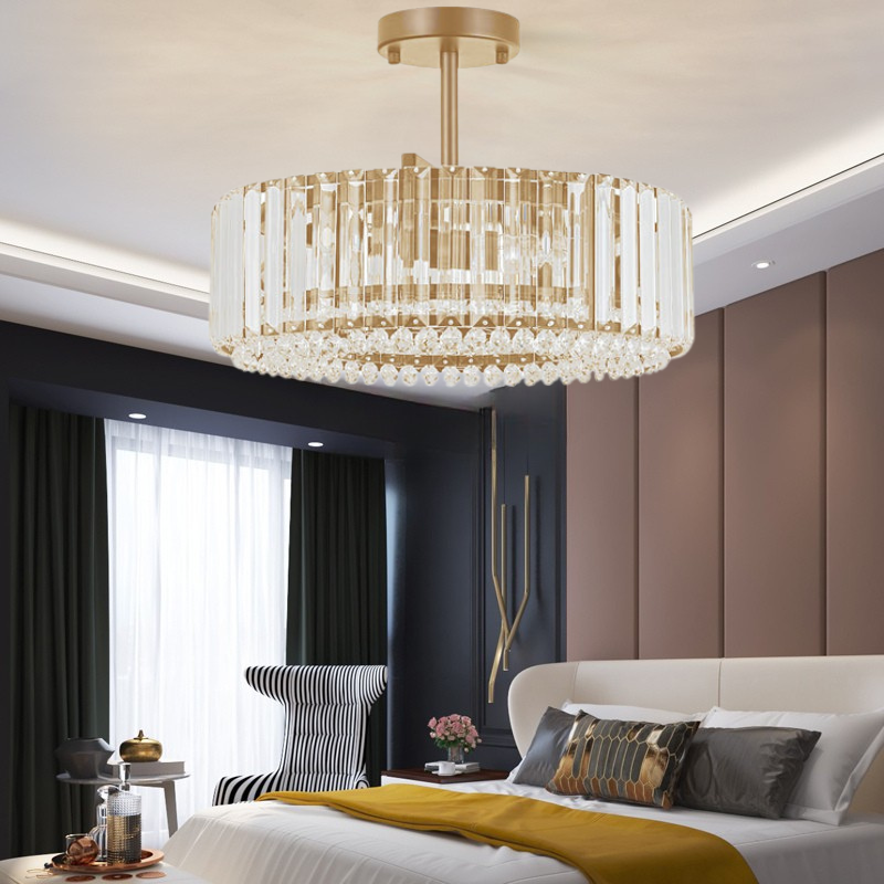 Glimmer Crystal Drum Chandelier
