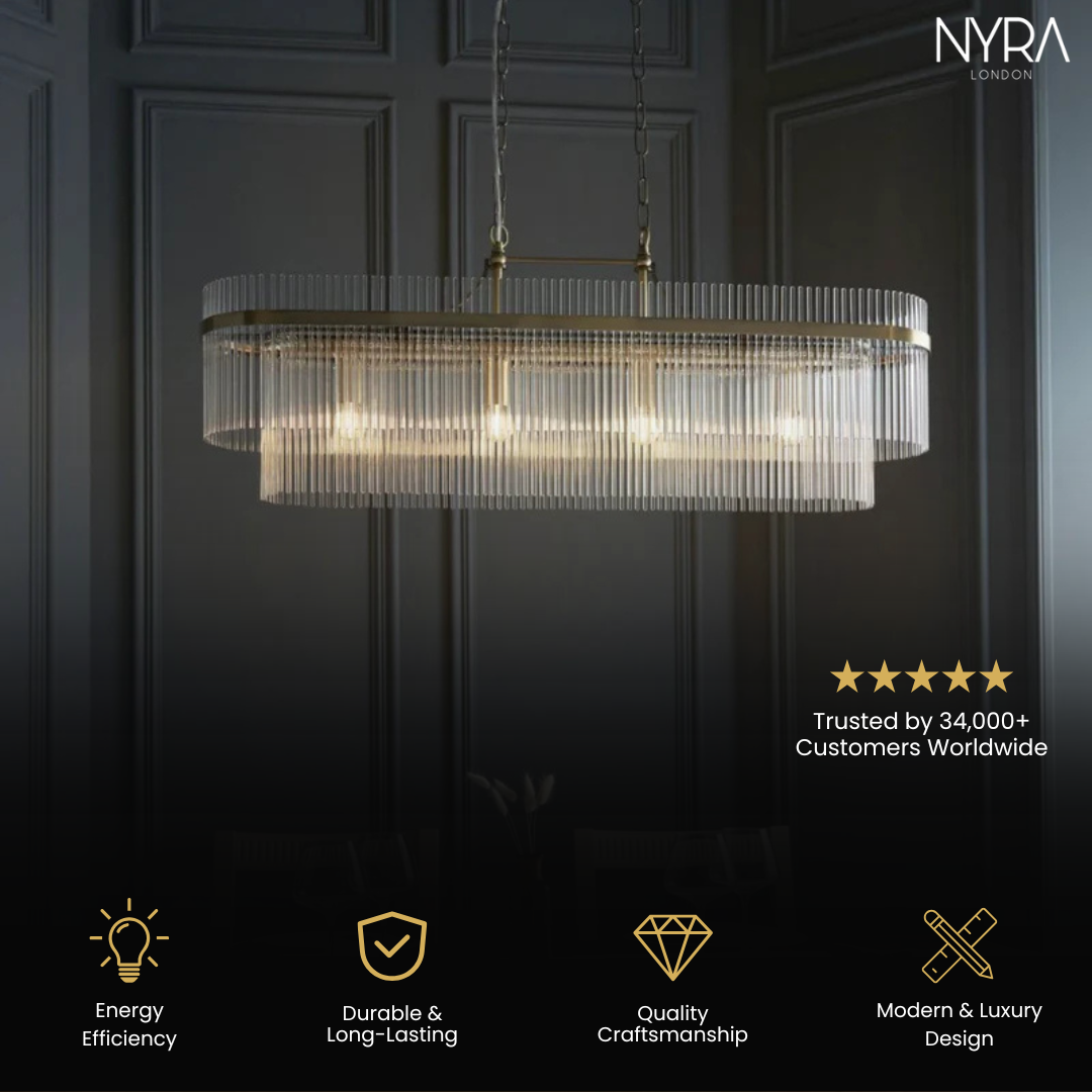 Astralis Rectangular Tube Chandelier