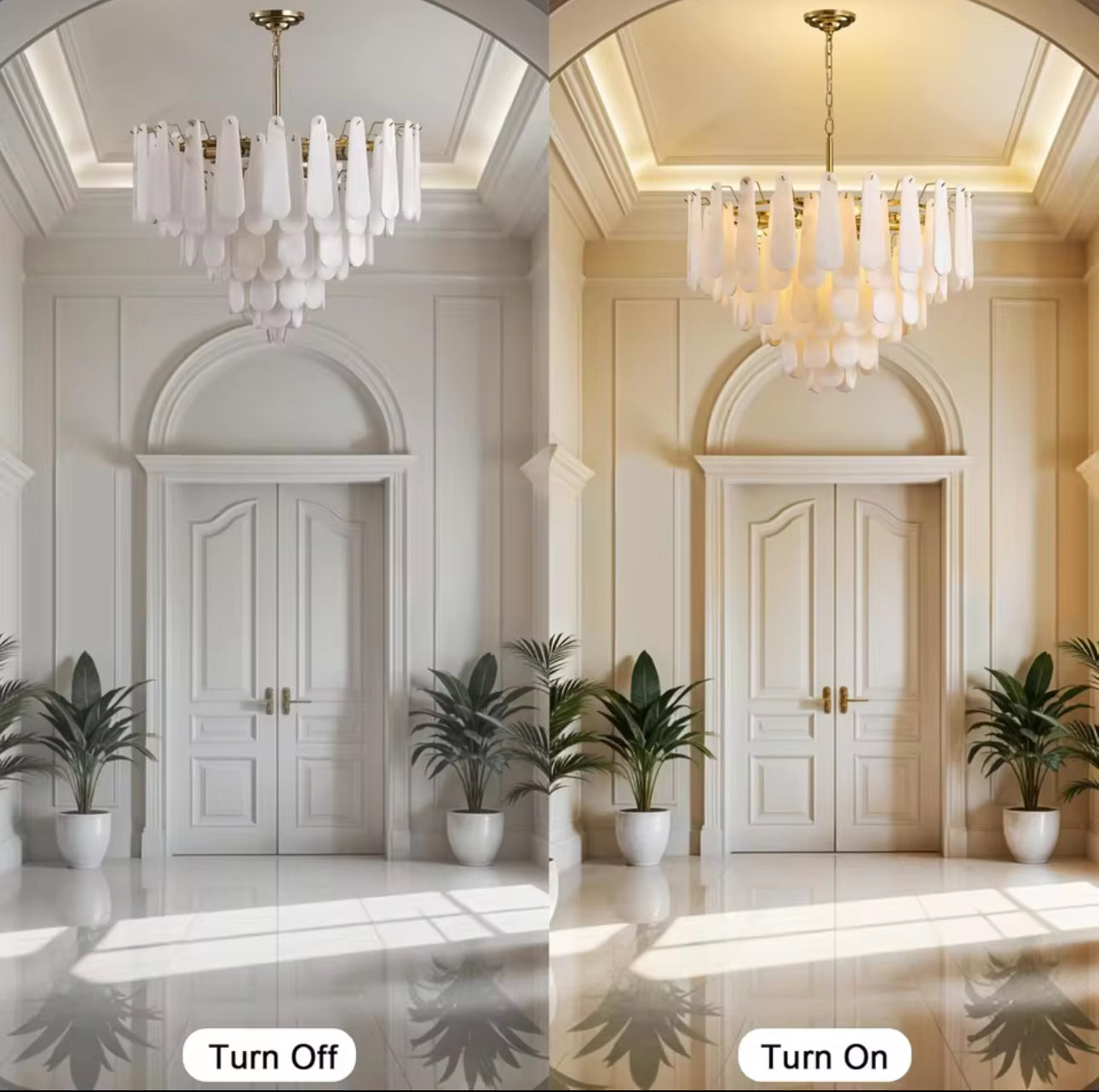 Flora Alabaster Chandelier