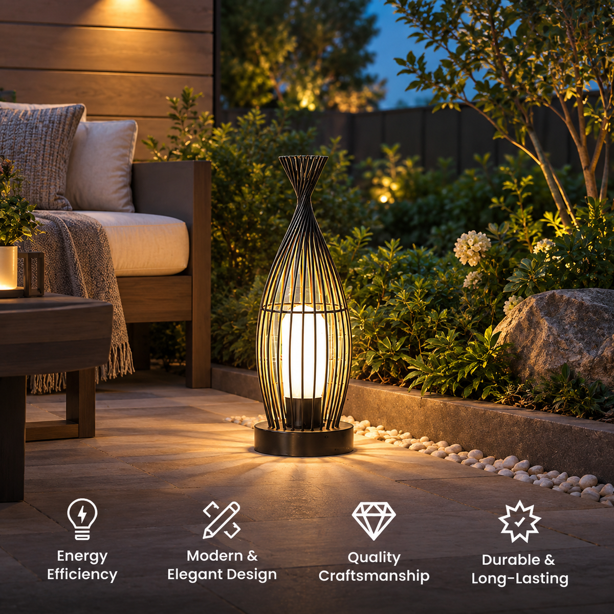 Aven Outdoor Waterproof Floor Lamp