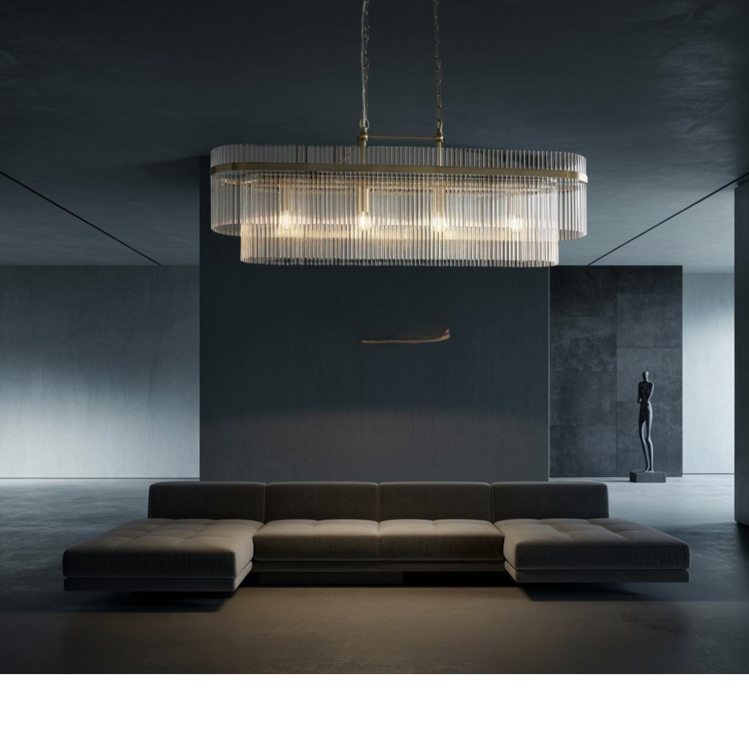 Astralis Rectangular Tube Chandelier