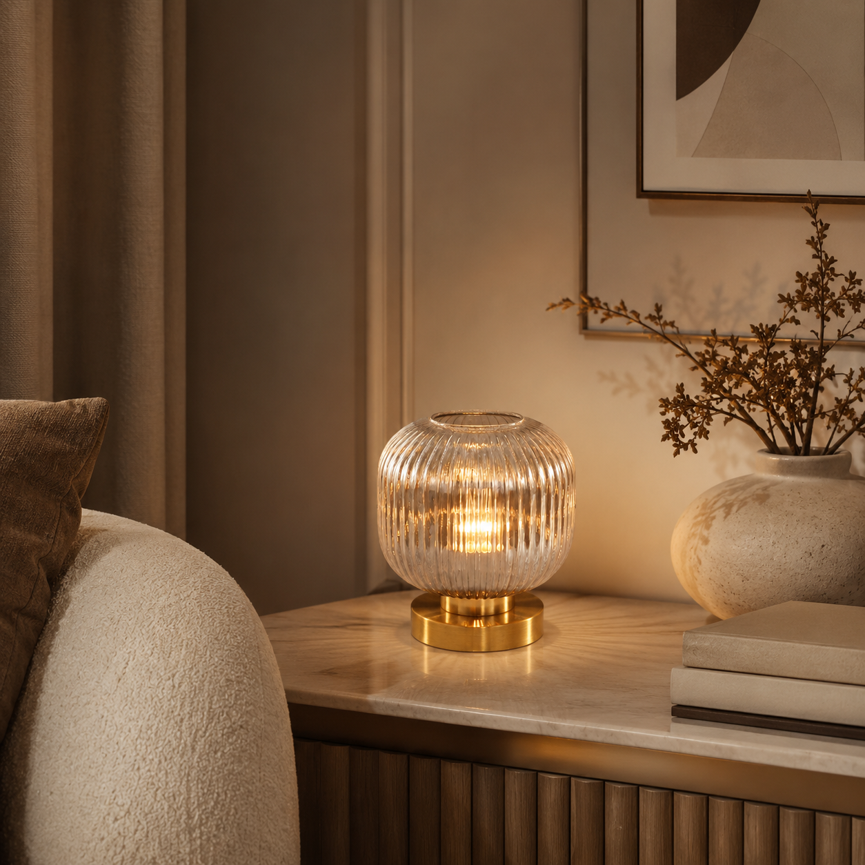Avela Glass Table Lamp