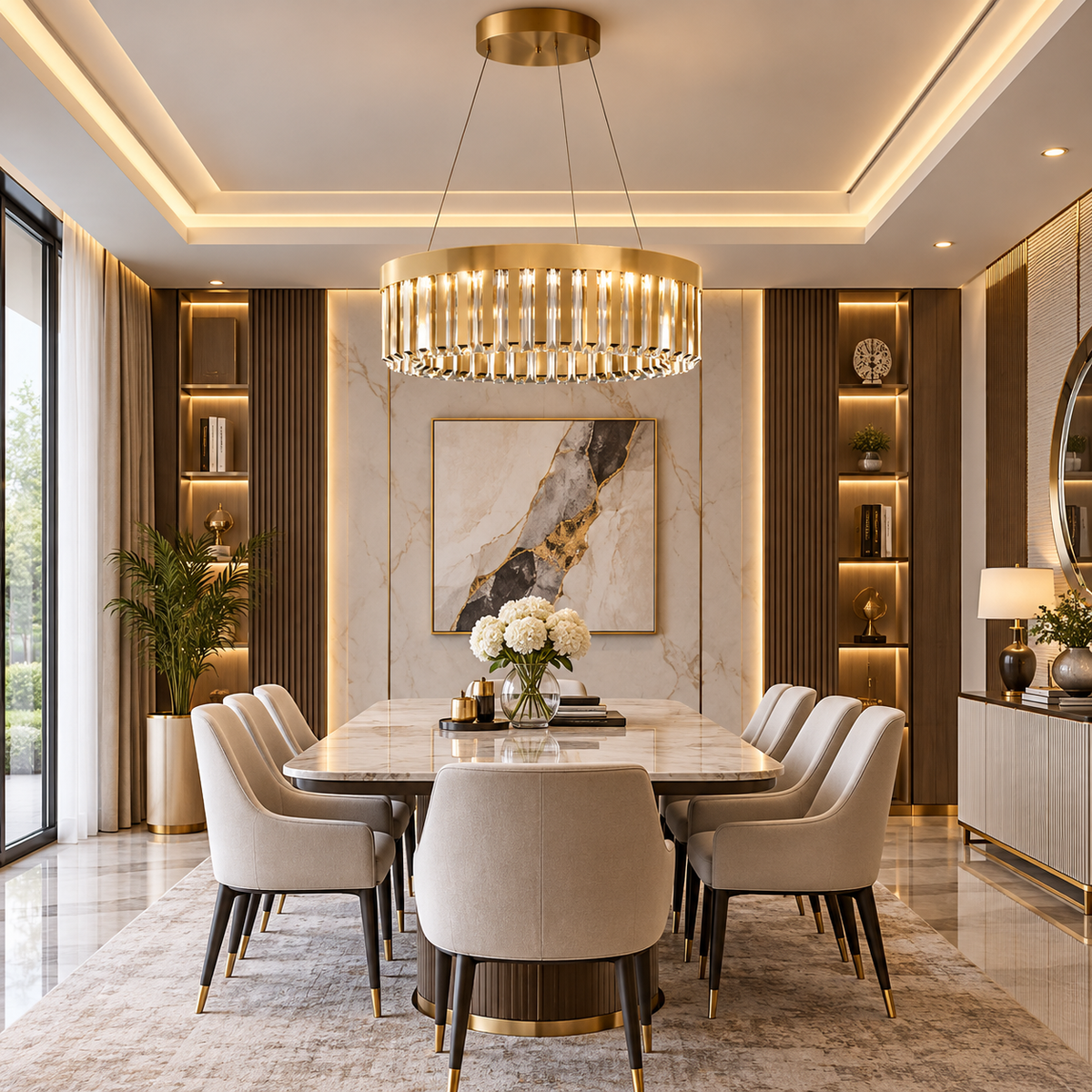 Nectar Round Crystal Chandelier