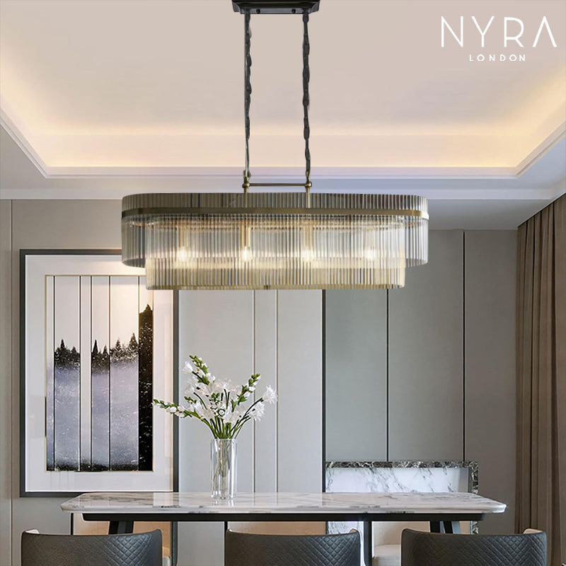 Astralis Rectangular Tube Chandelier