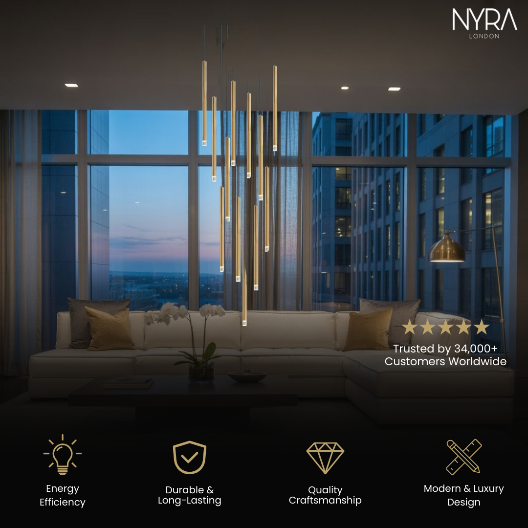 Dorset Staircase Tube Chandelier