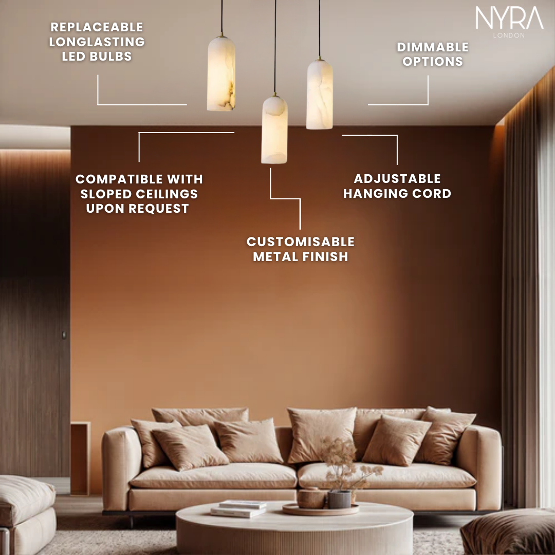 Ethereal Glow Marble Pendant