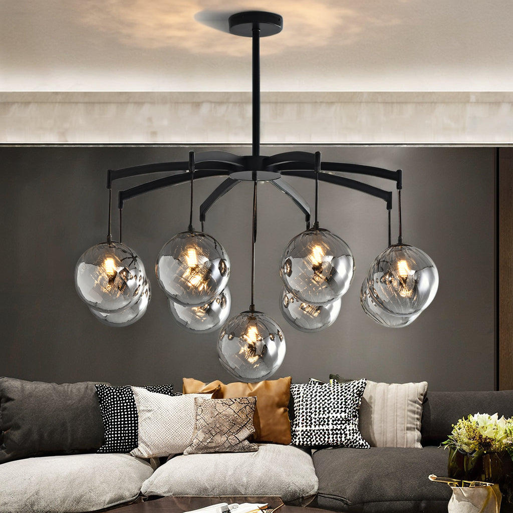 Shineza Modern Bubble Glass Ball Chandeliers