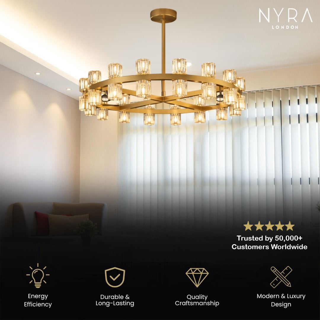 Bravion - Crystal Ring Chandelier