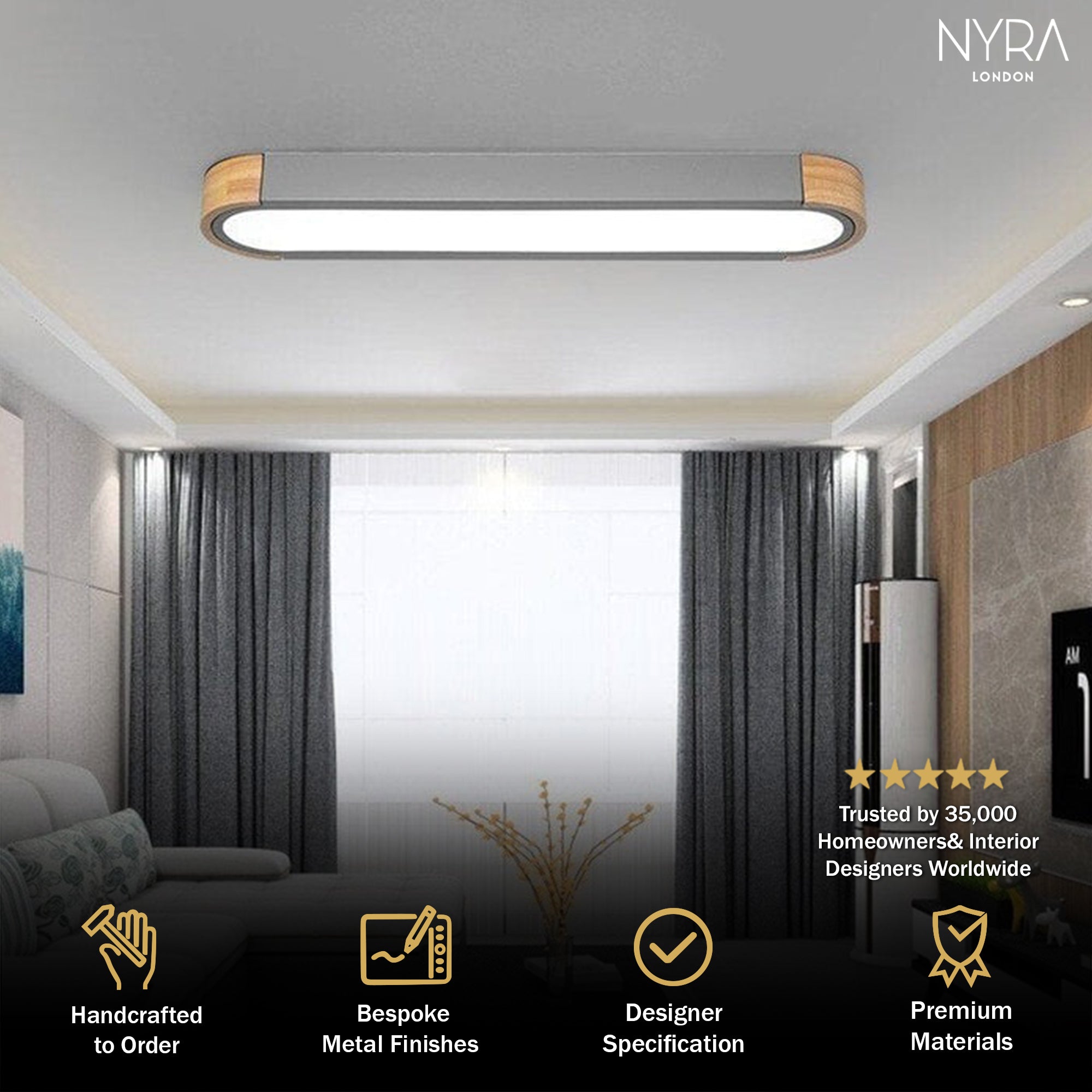 Ida Wooden Ceiling Lamps