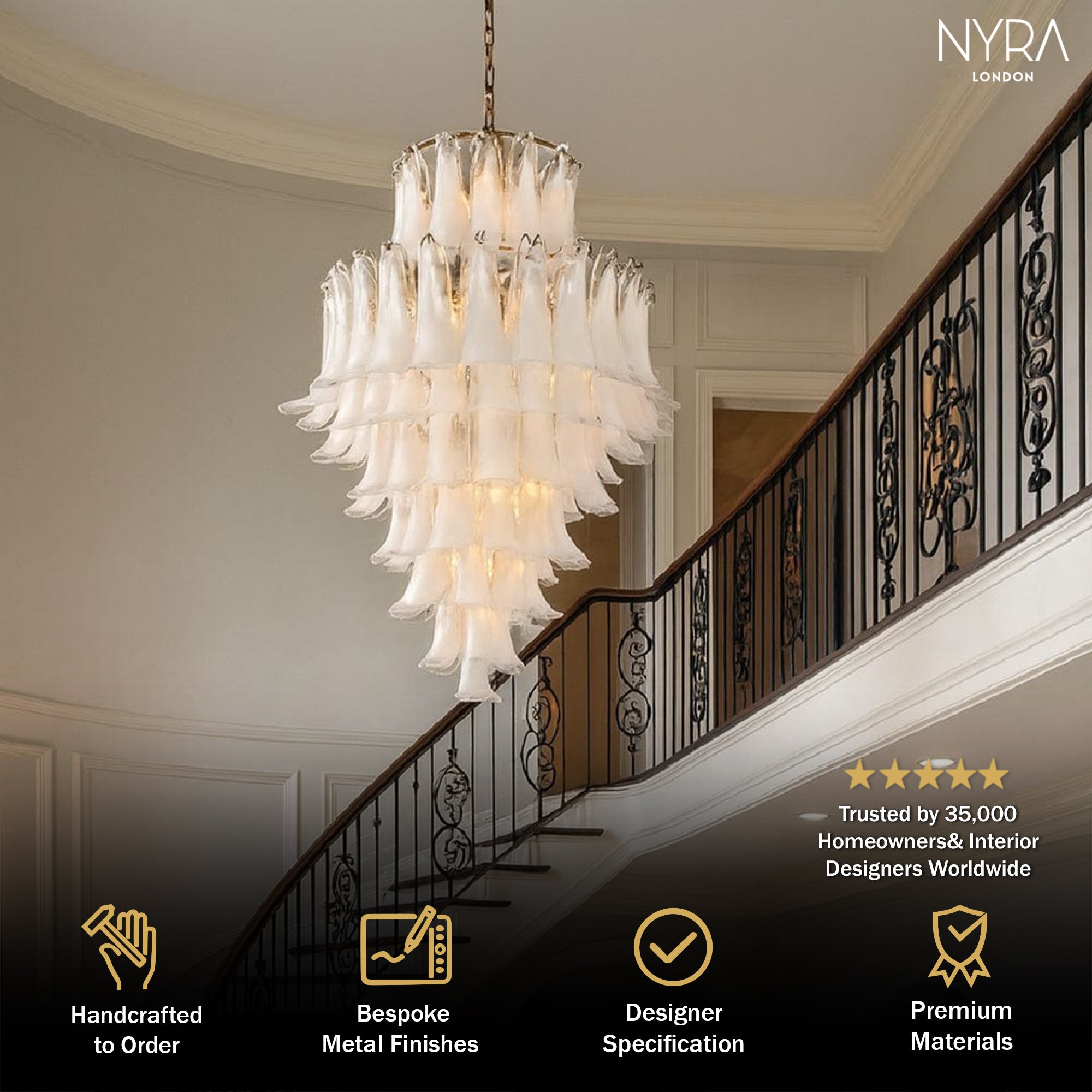 Maisonix Glass Pendant Light