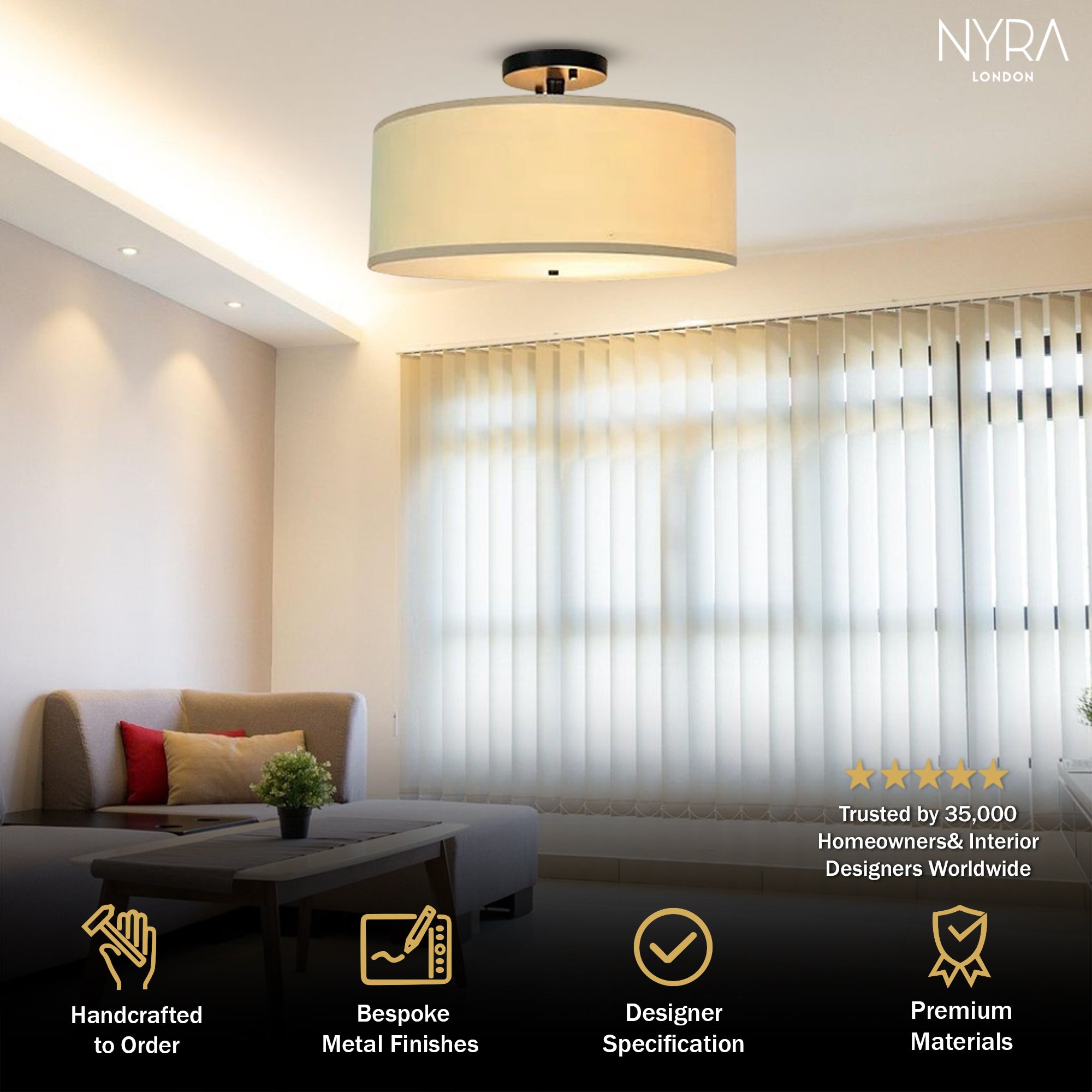 Amber Haven Ceiling Light