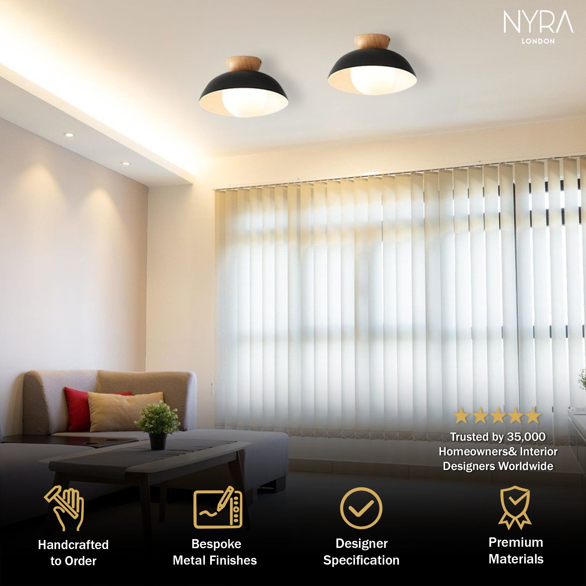 ScandiGlow Decorative Ceiling Fixture