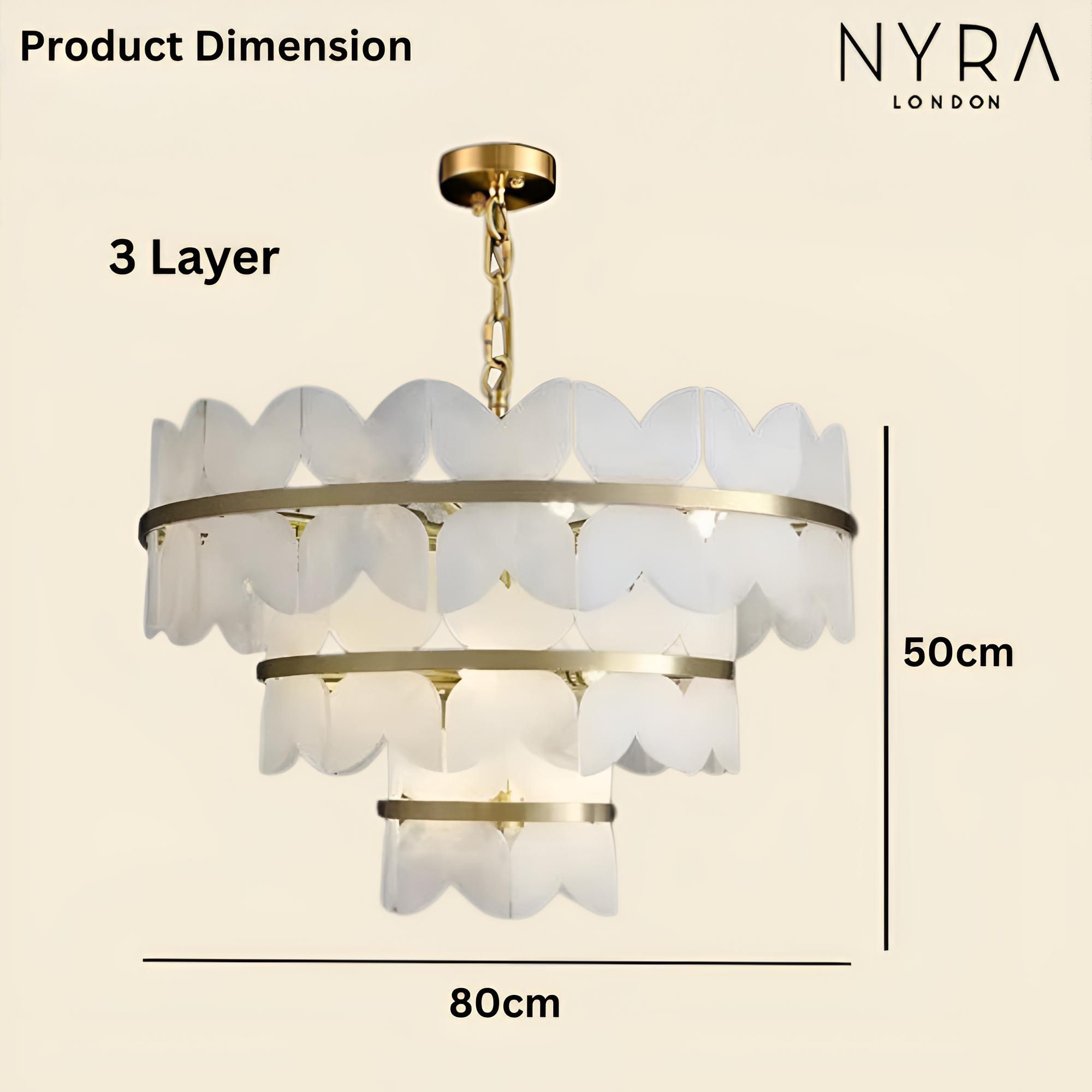 Zyra Alabaster Chandelier Light