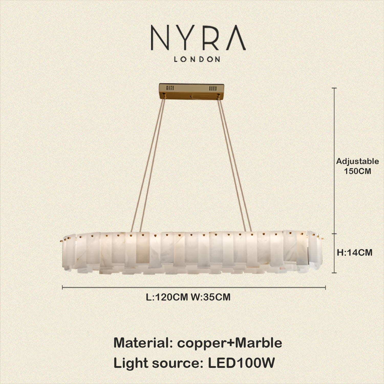 Zadie Marble Alabaster Chandeliers