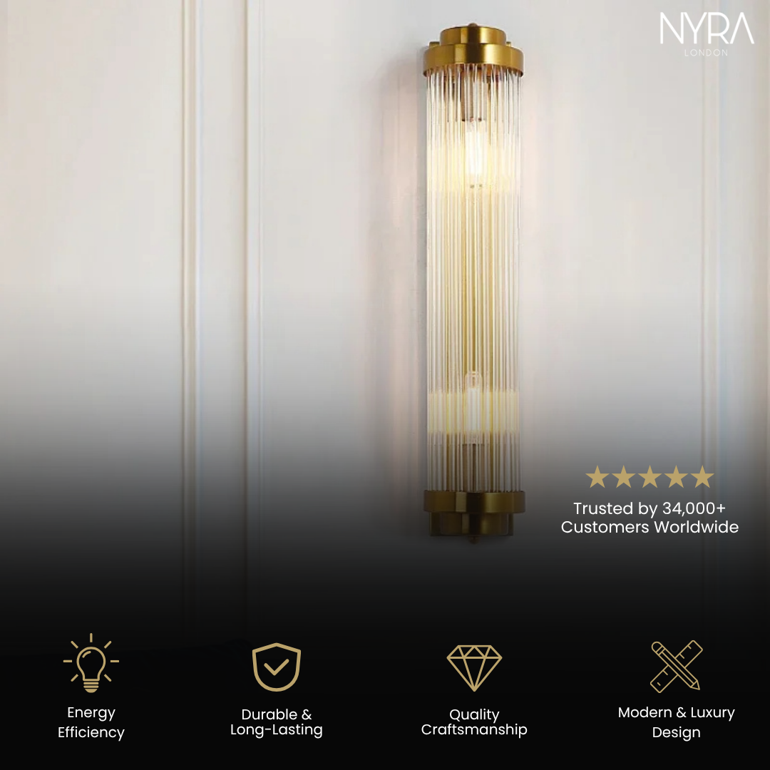 Golden Glow Crystal Fixture