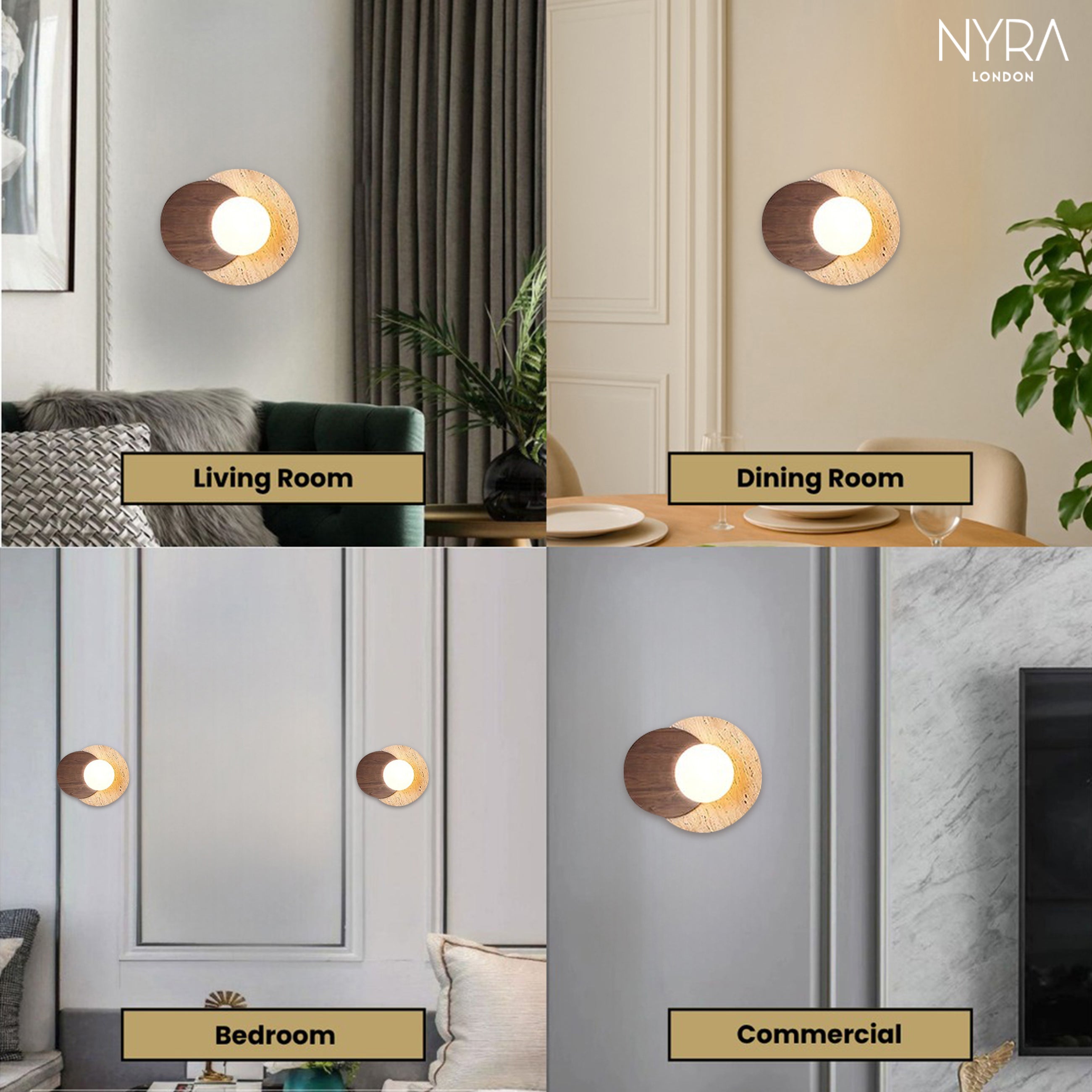 Muru Travertine Stone Wall Light