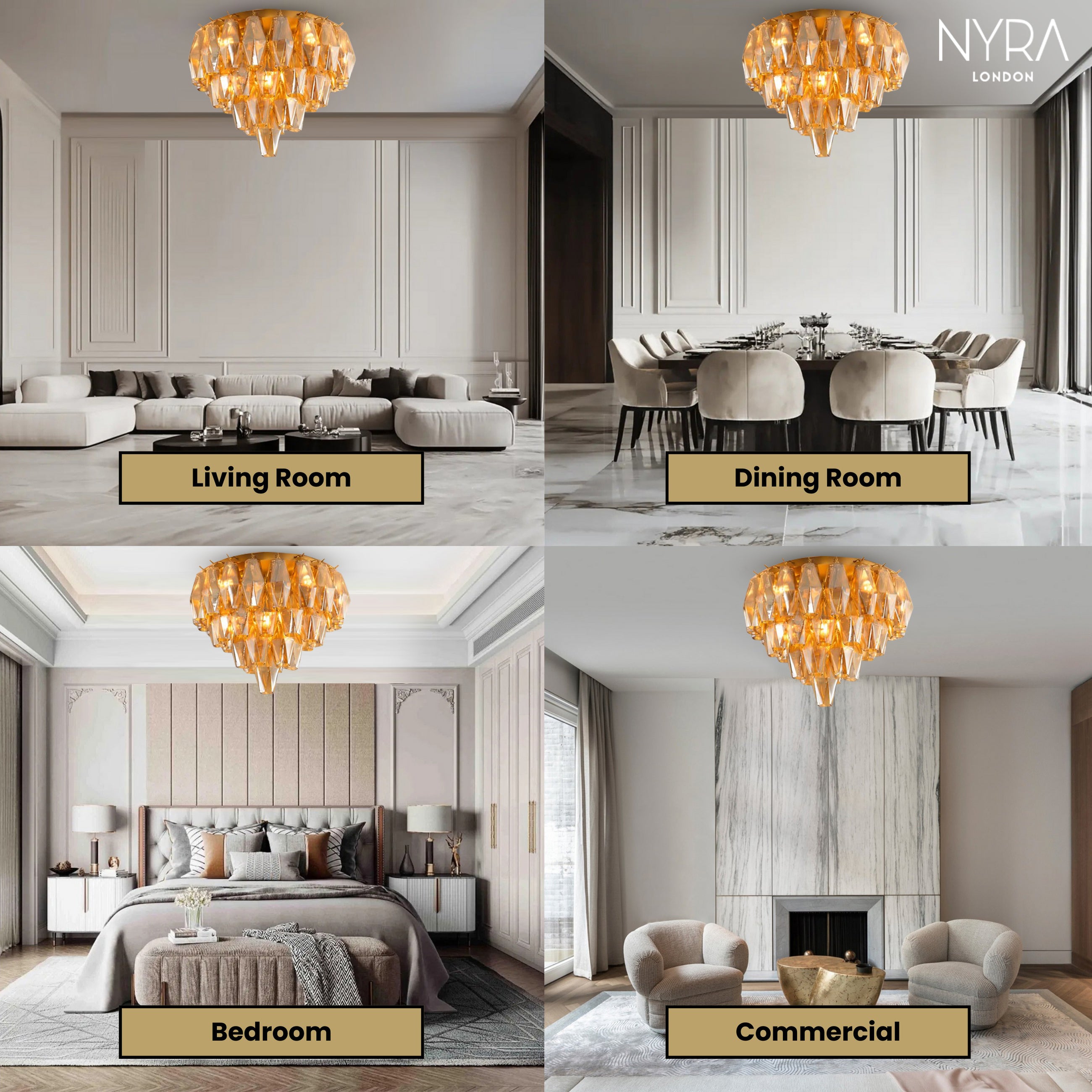 Madelyn Glass Ceiling Light