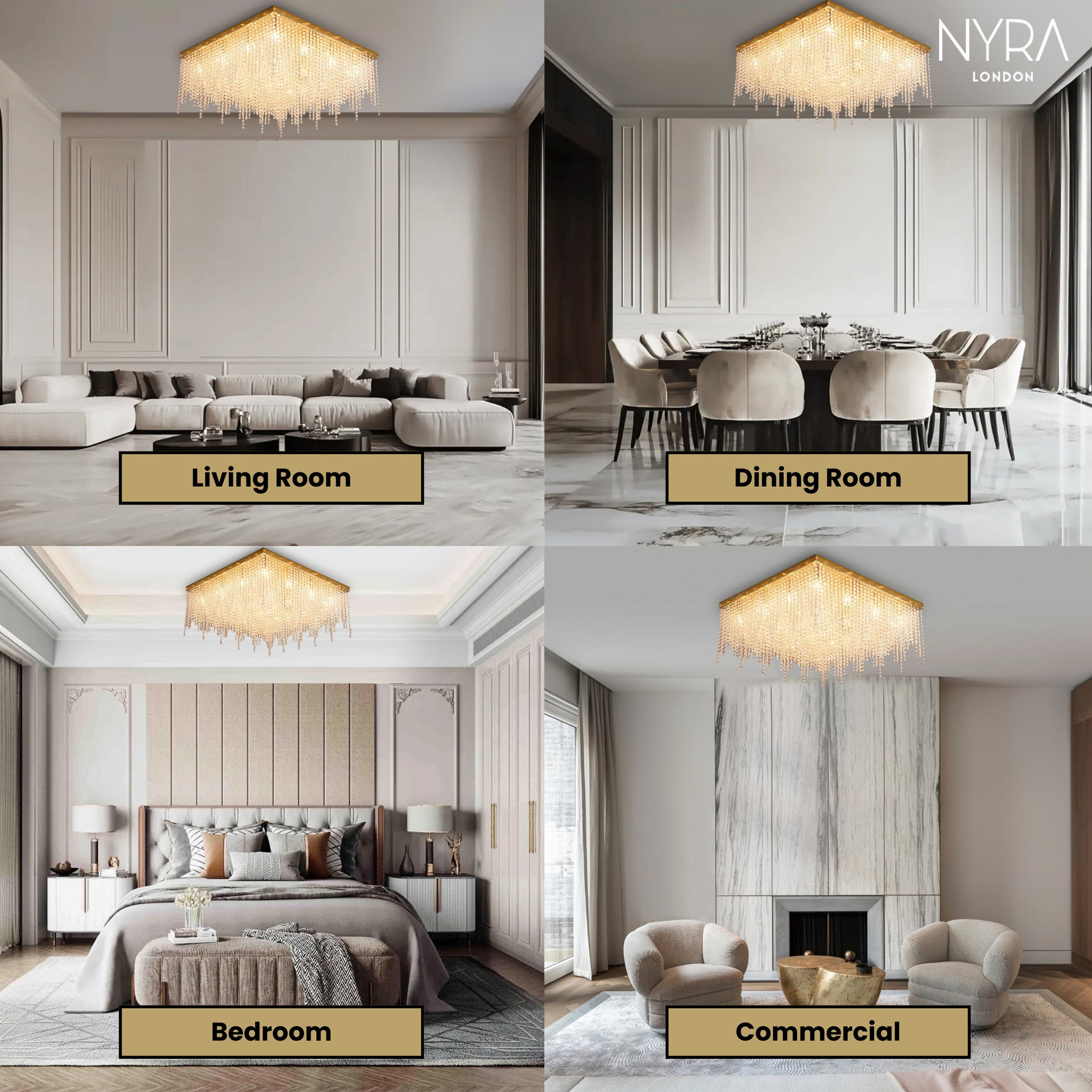 Ashton Square Ceiling Light