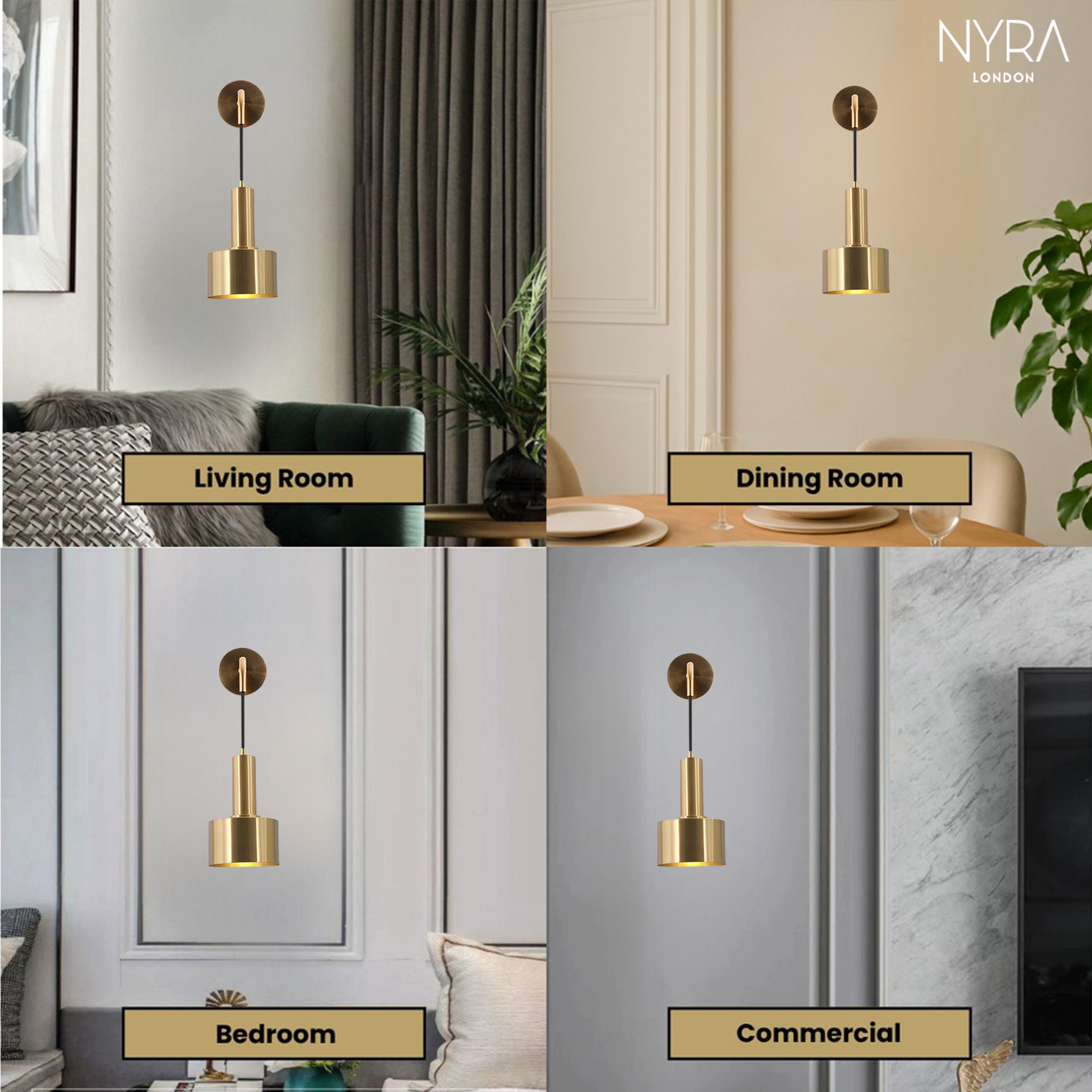 Alma Gold Wall Lamp
