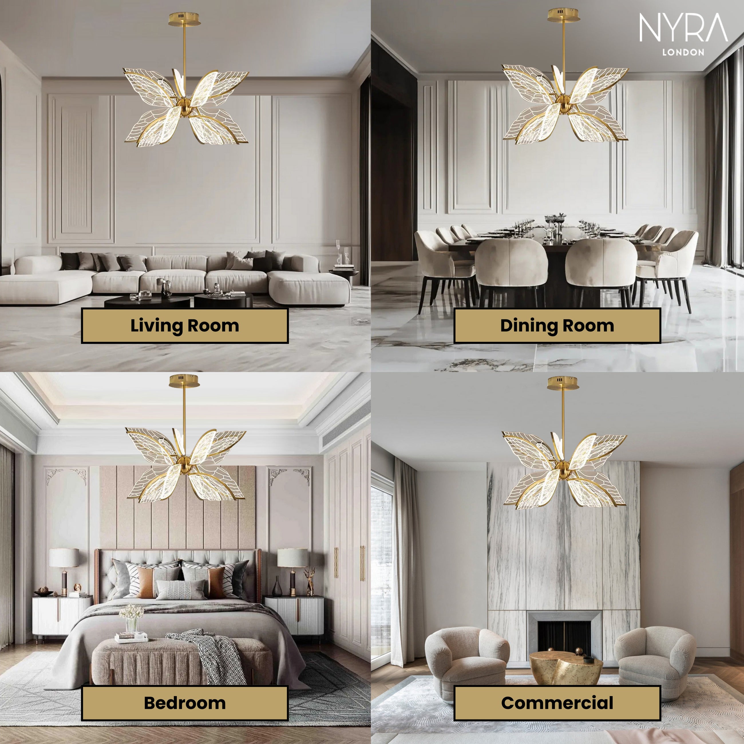 Butterfly Acrylic Chandelier