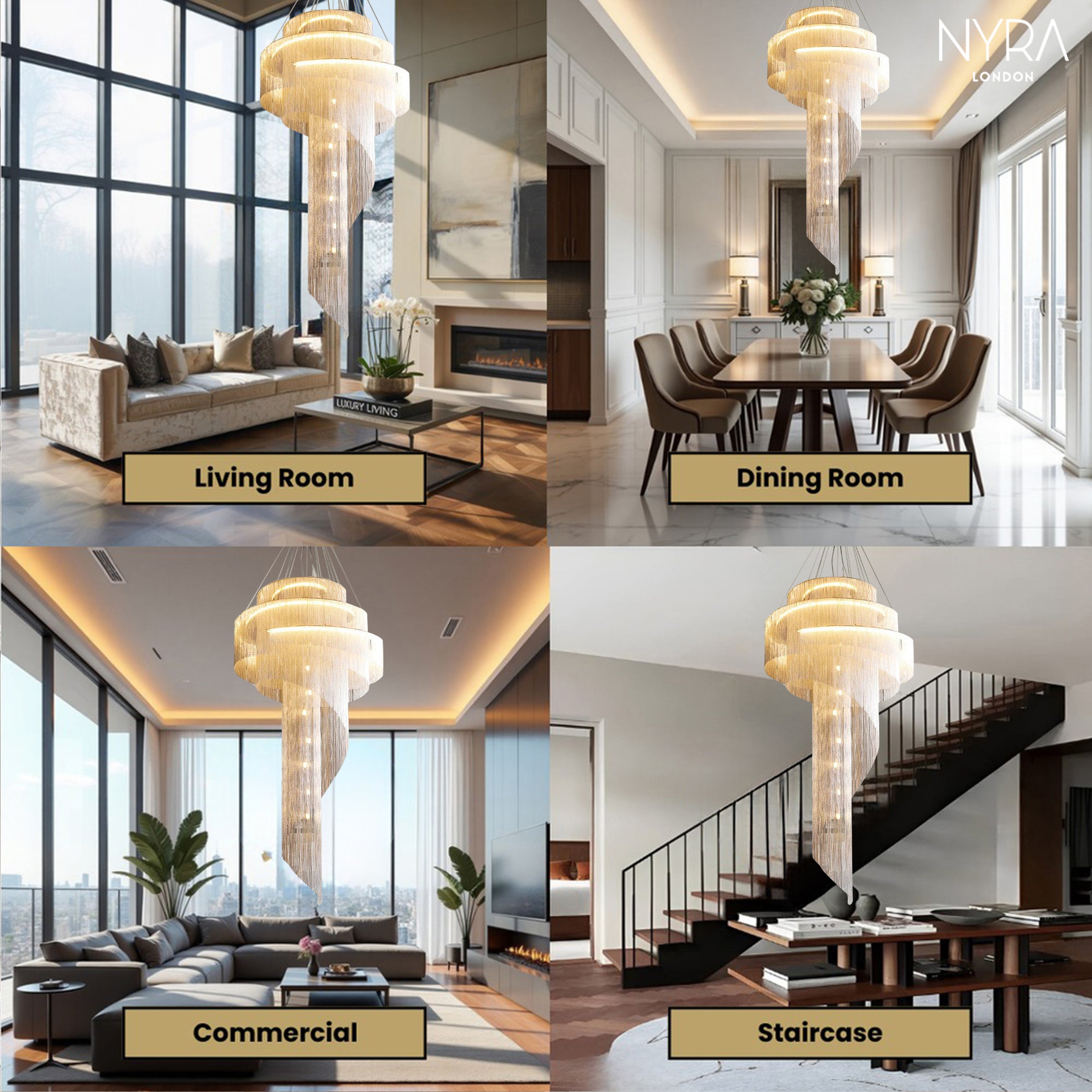 Tassel Spiral Chandelier