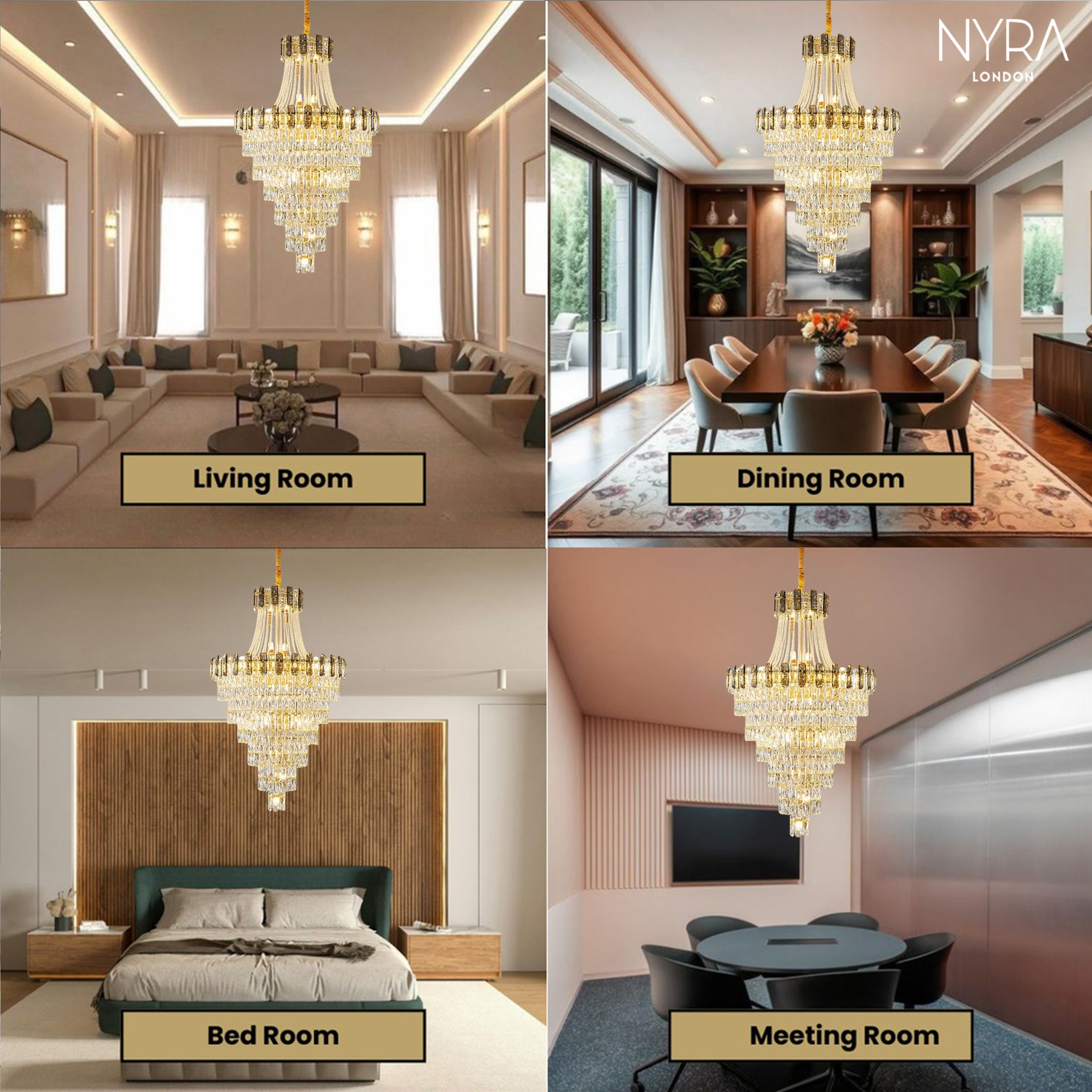 Rodela Crystal Chandelier