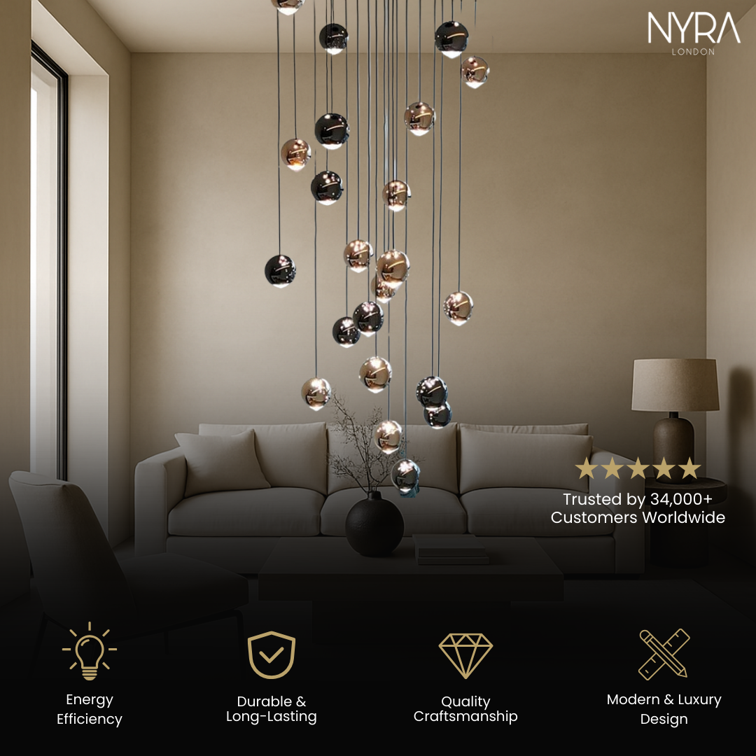 Glass Raindrop Chandelier
