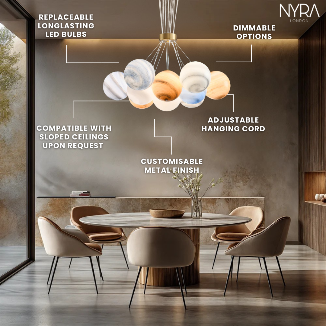 Bubble Planets Chandelier