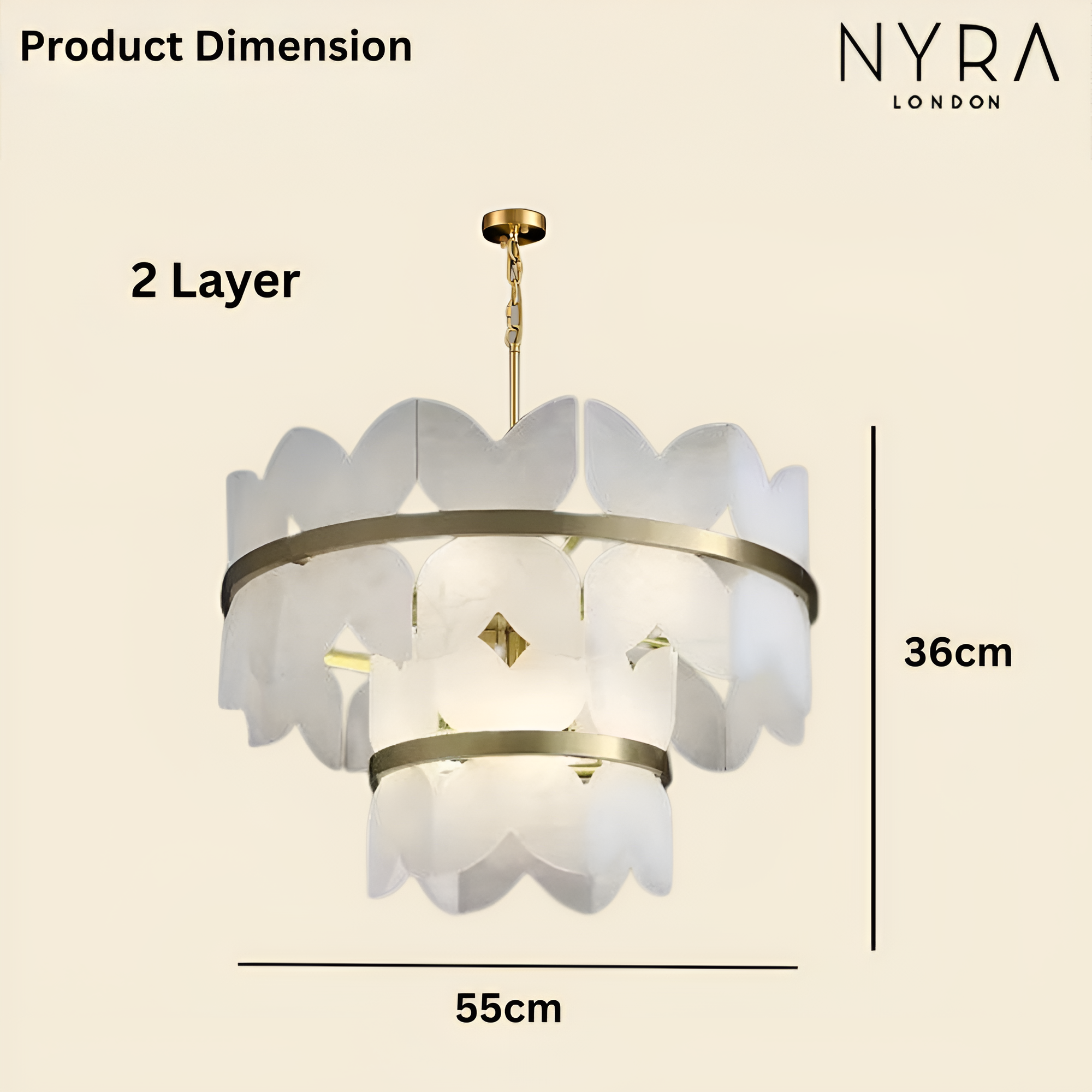 Zyra Alabaster Chandelier Light