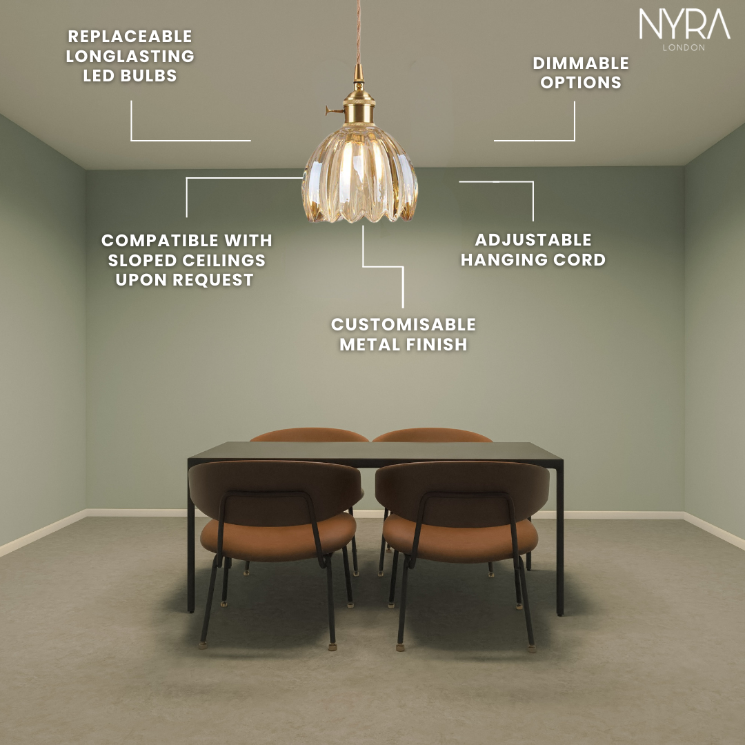 Vintage Gleam Glass Pendants