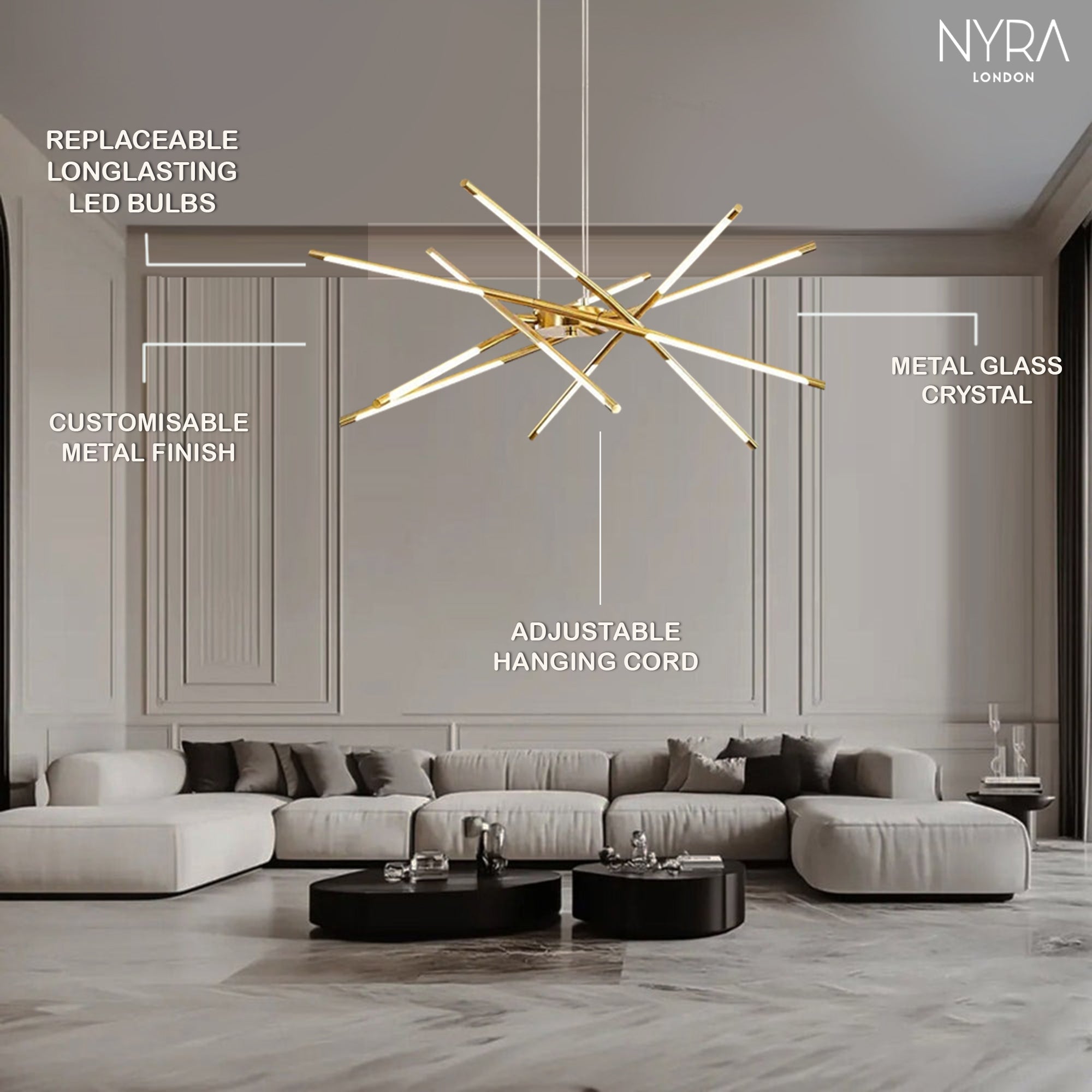 Stradivarius Spikey Chandelier