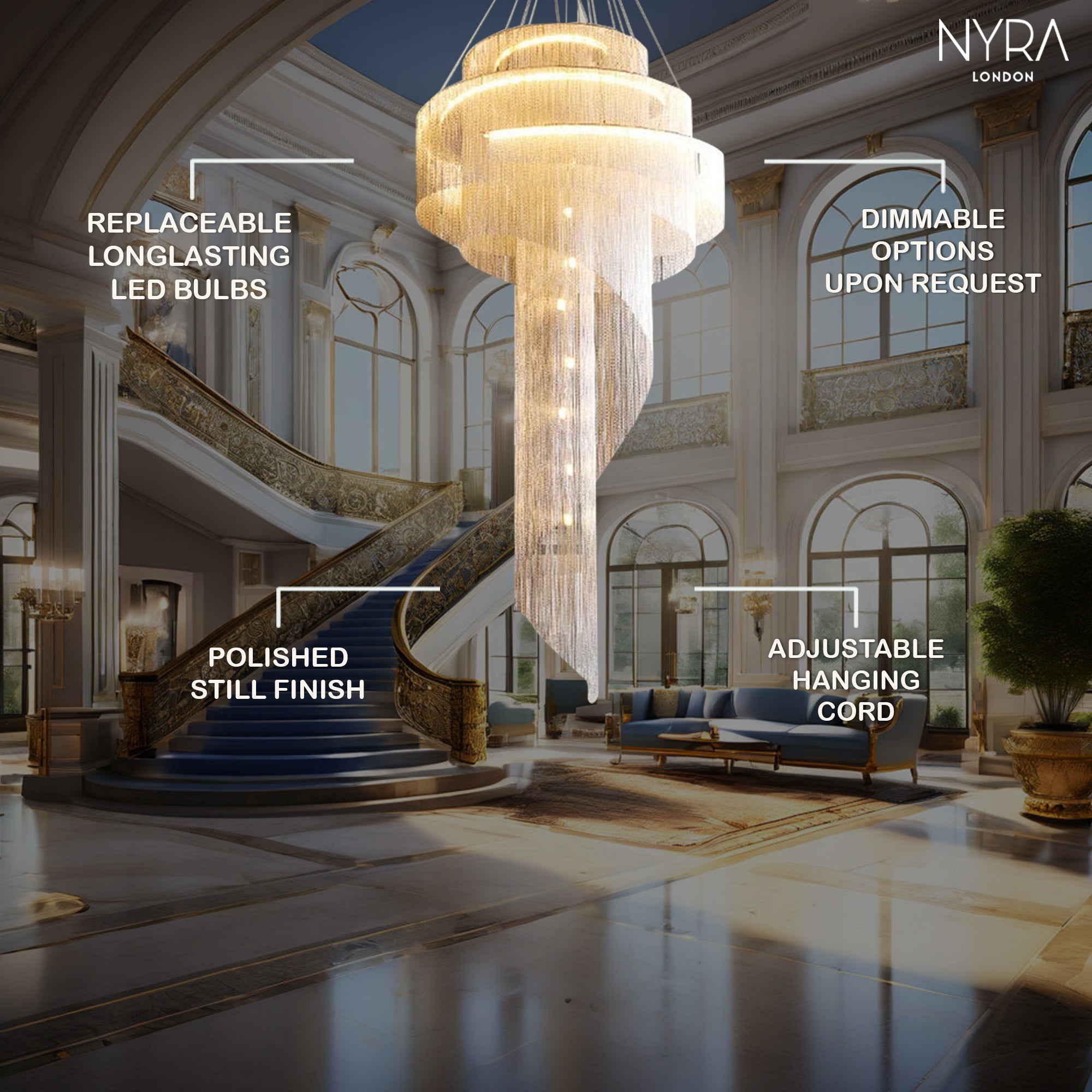 Tassel Spiral Chandelier