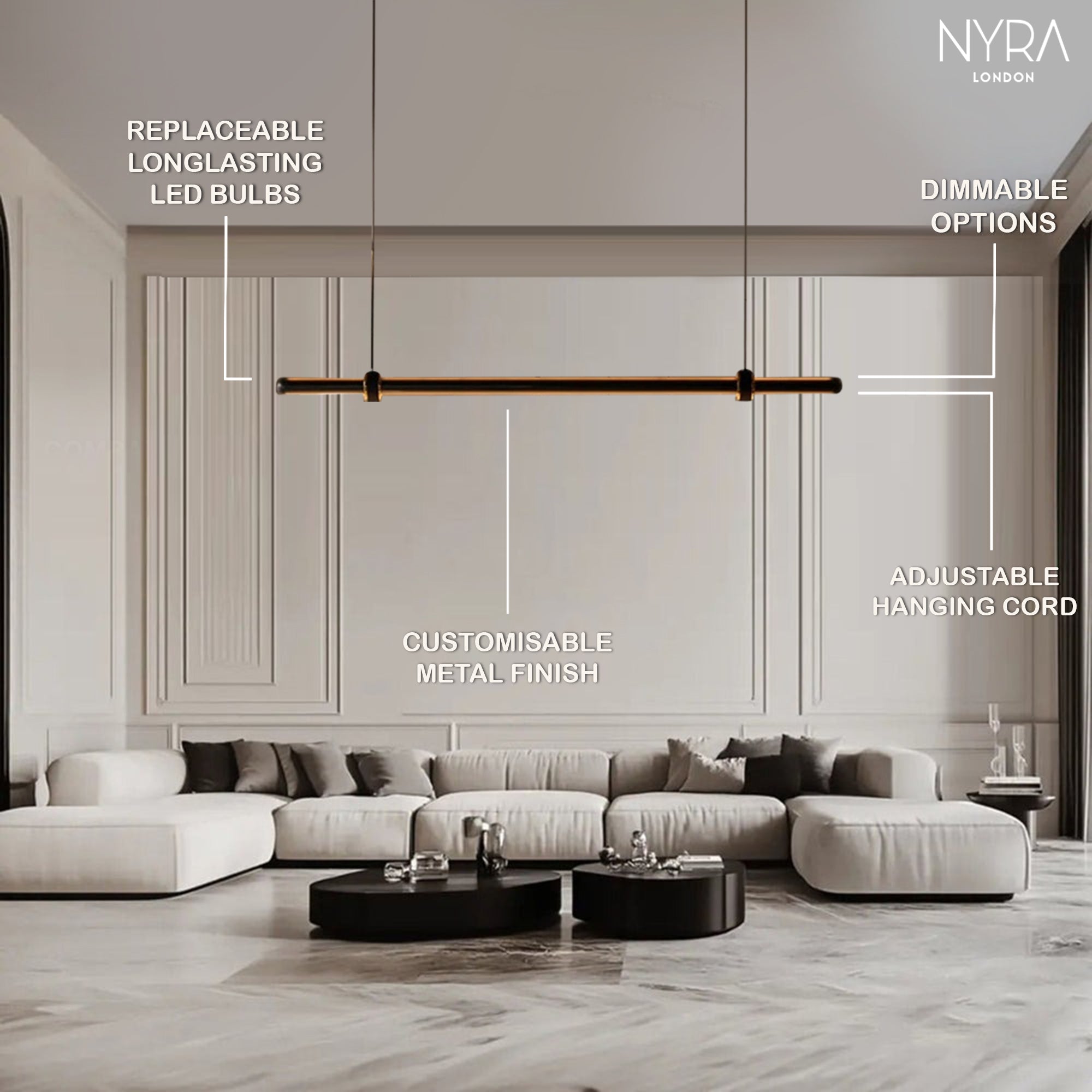 Time Tunnel Linear Pendant