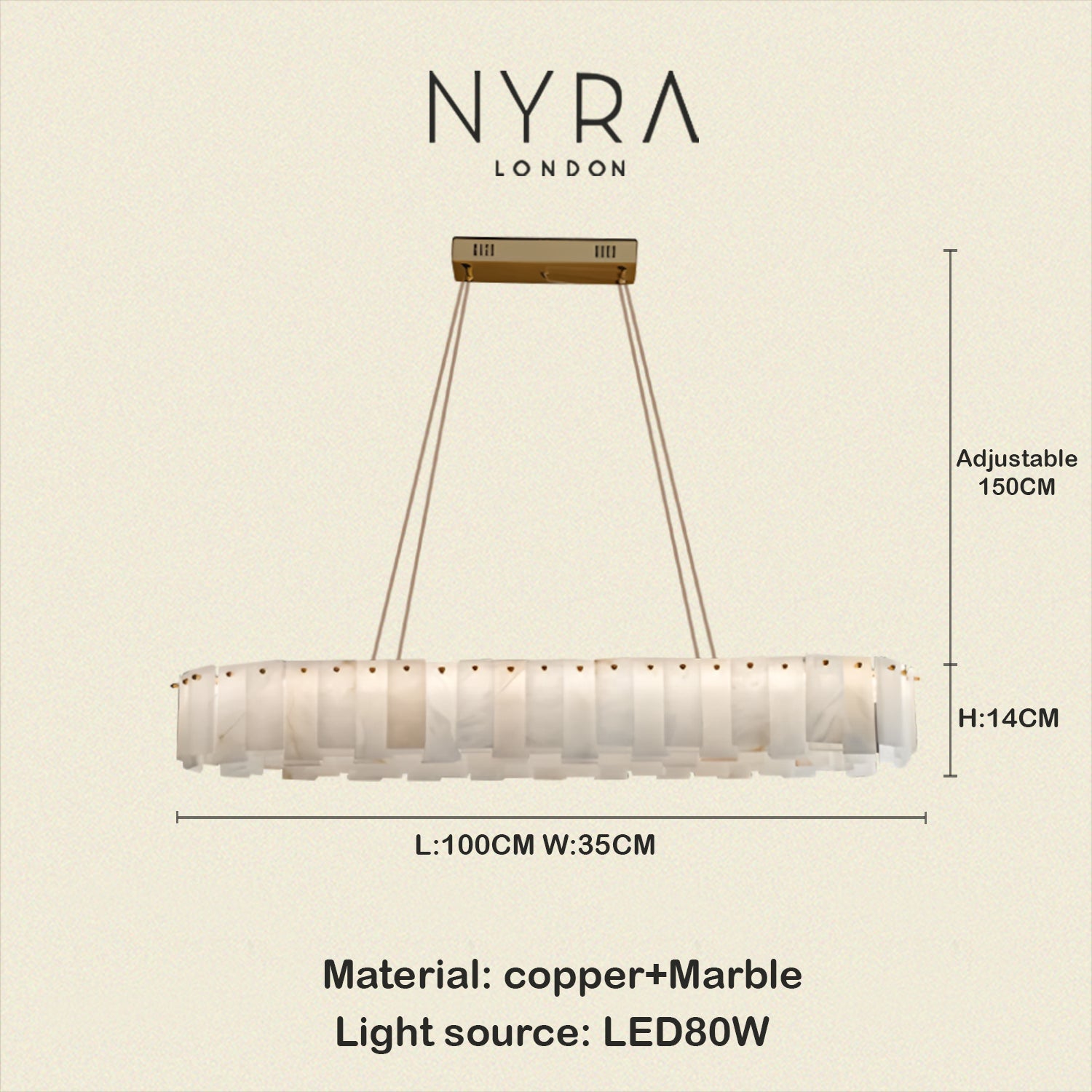 Zadie Marble Alabaster Chandeliers