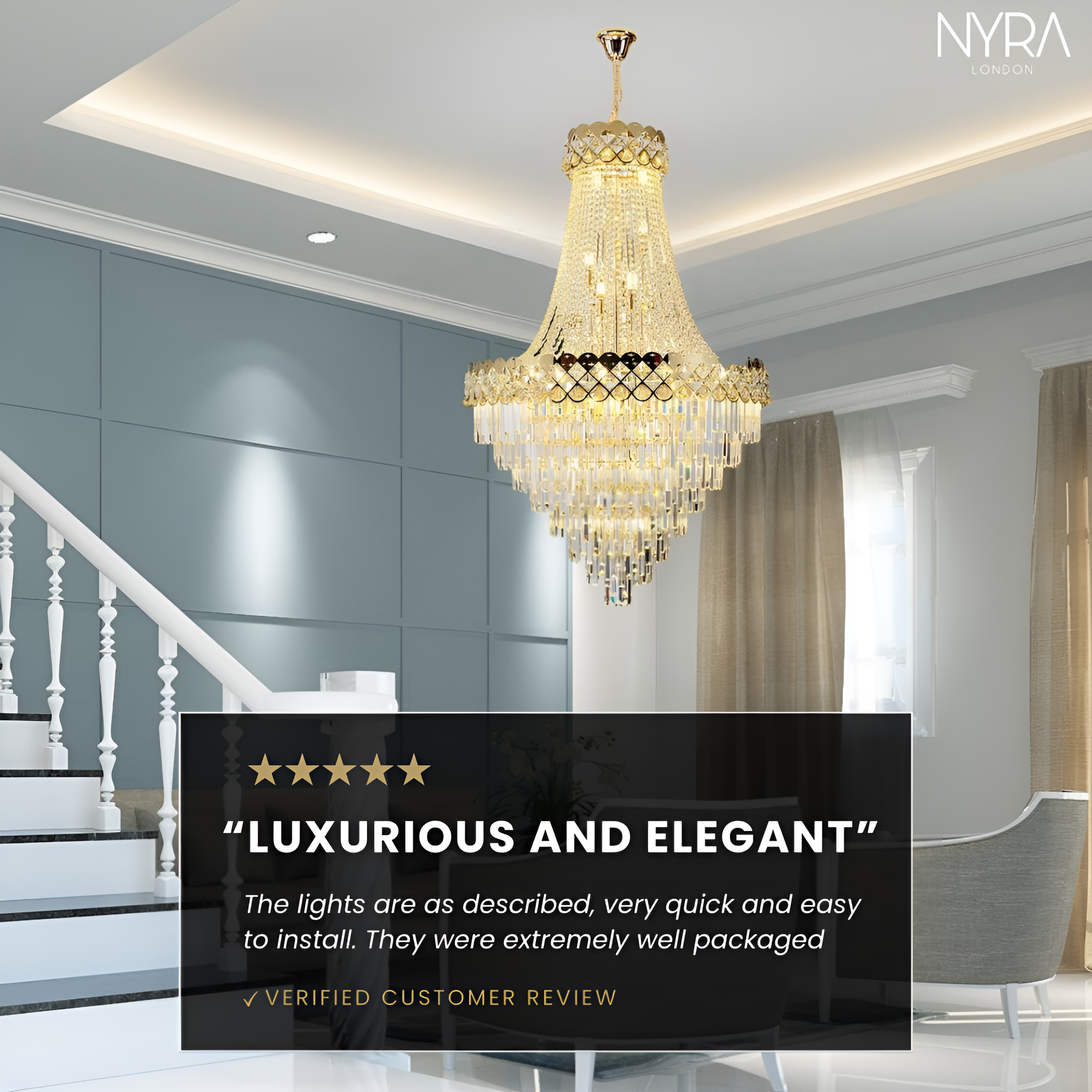 Finix Modern Crystal Chandelier