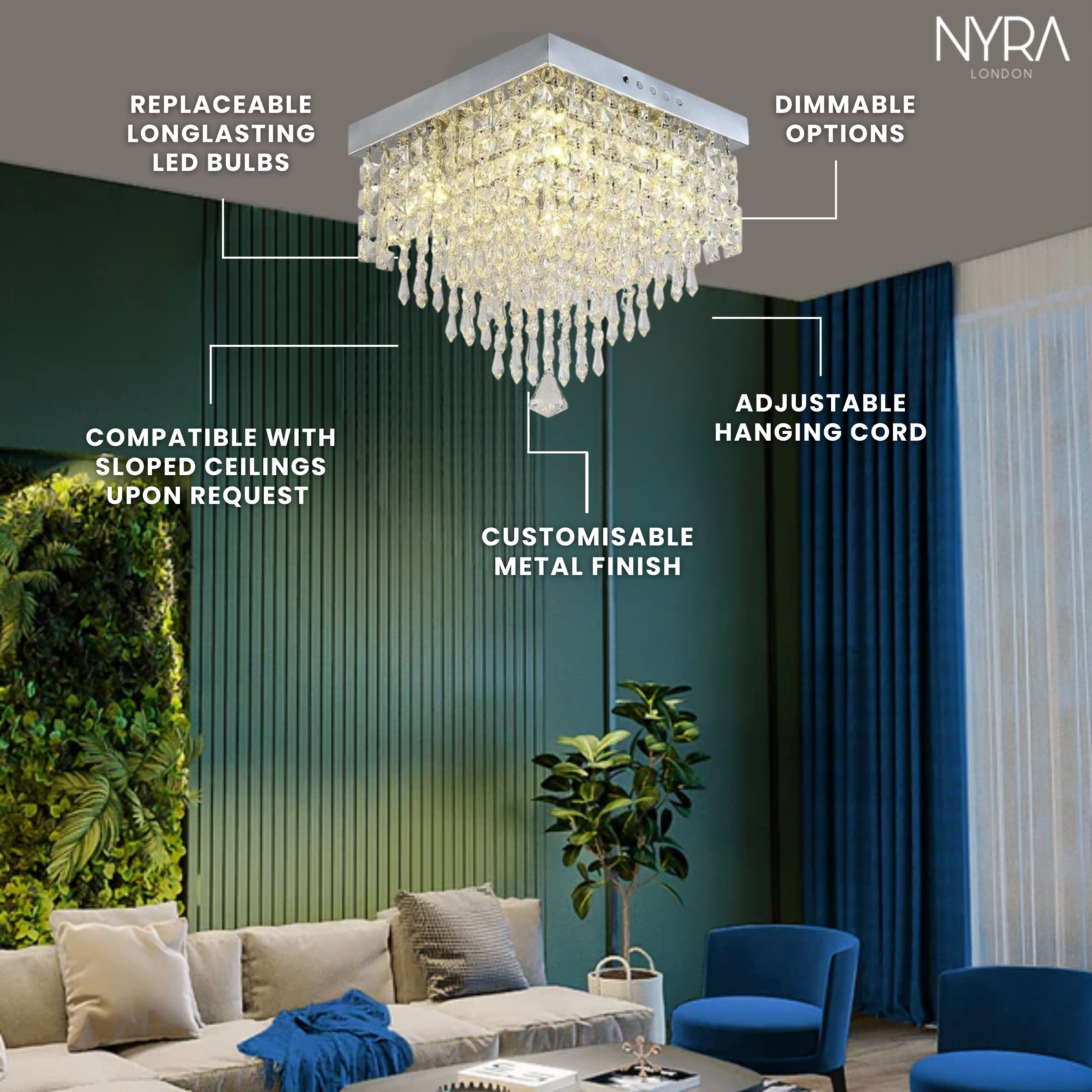 Emerton Square Chandelier