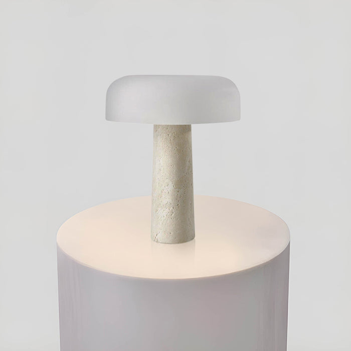 Travertine Mushroom Table lamp