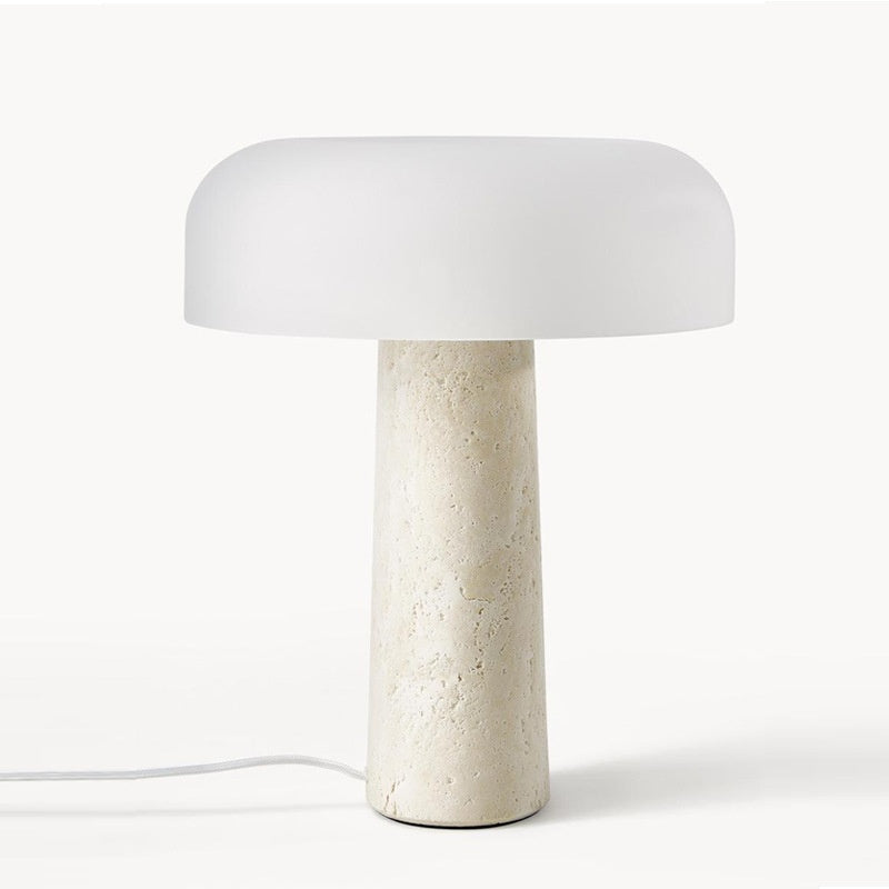 Travertine Mushroom Table lamp