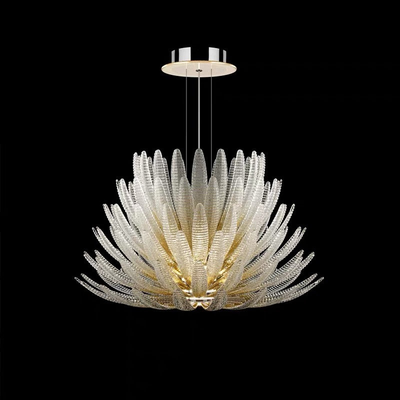 Milan Flowers Glass Chandelier