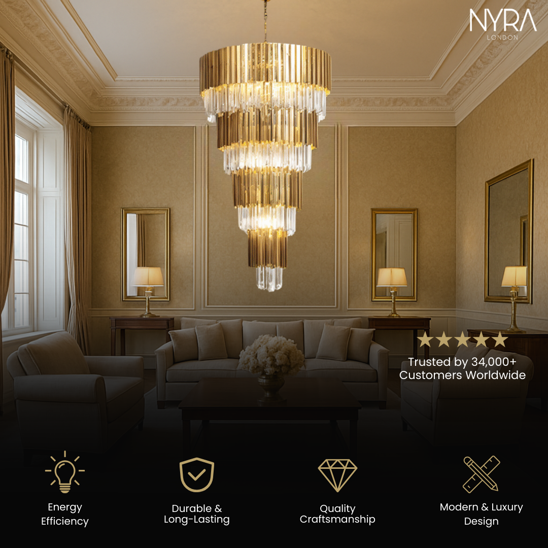 Golden Pisa Chandelier