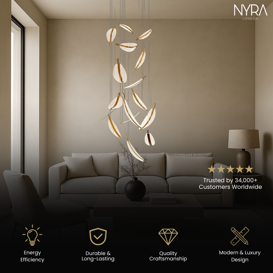Golden Leaf LED Pendant